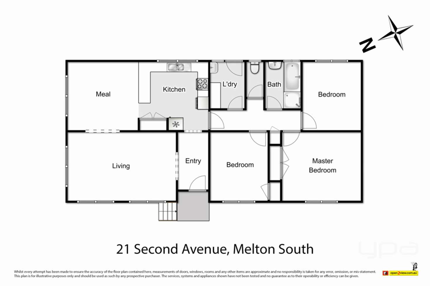 Floorplan of Homely house listing, 21 Second Avenue, Melton South VIC 3338