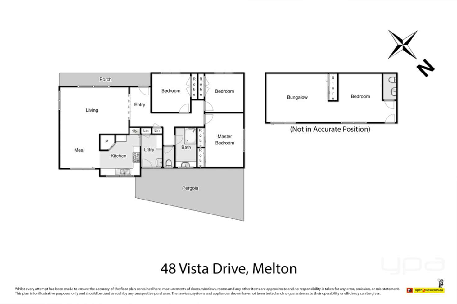 Floorplan of Homely house listing, 48 Vista Drive, Melton VIC 3337