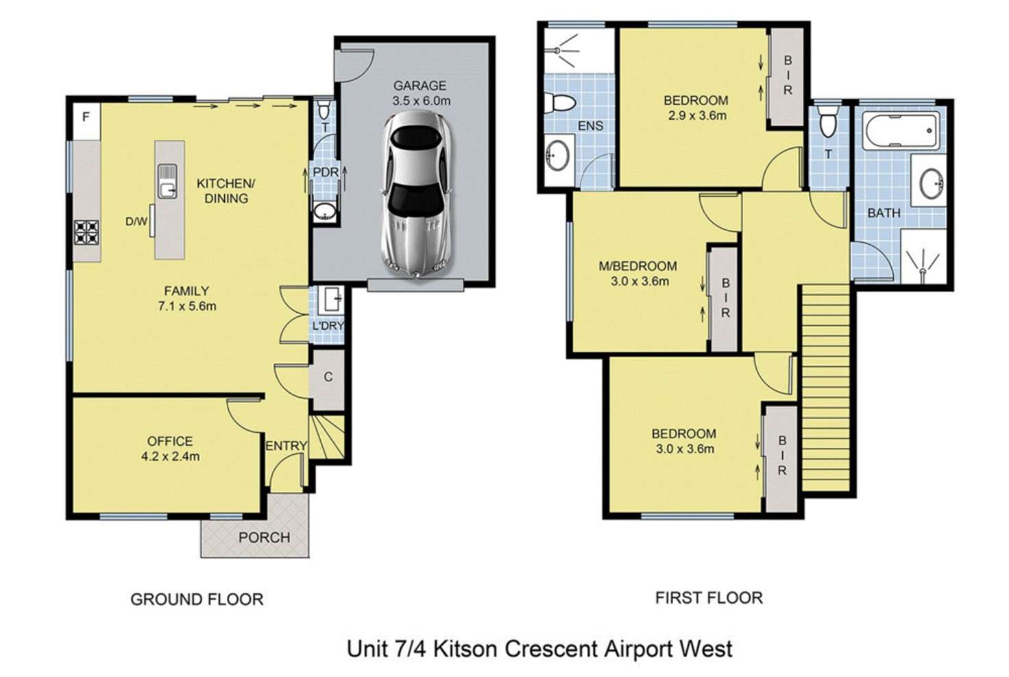 Floorplan of Homely unit listing, 4/4 Kitson Crescent, Airport West VIC 3042