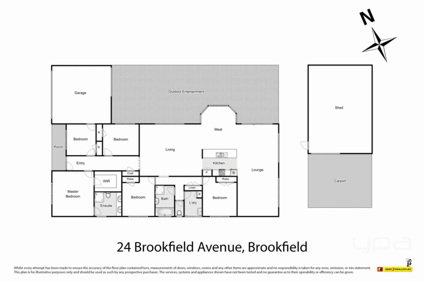 Floorplan of Homely house listing, 24 Brookfield Avenue, Brookfield VIC 3338
