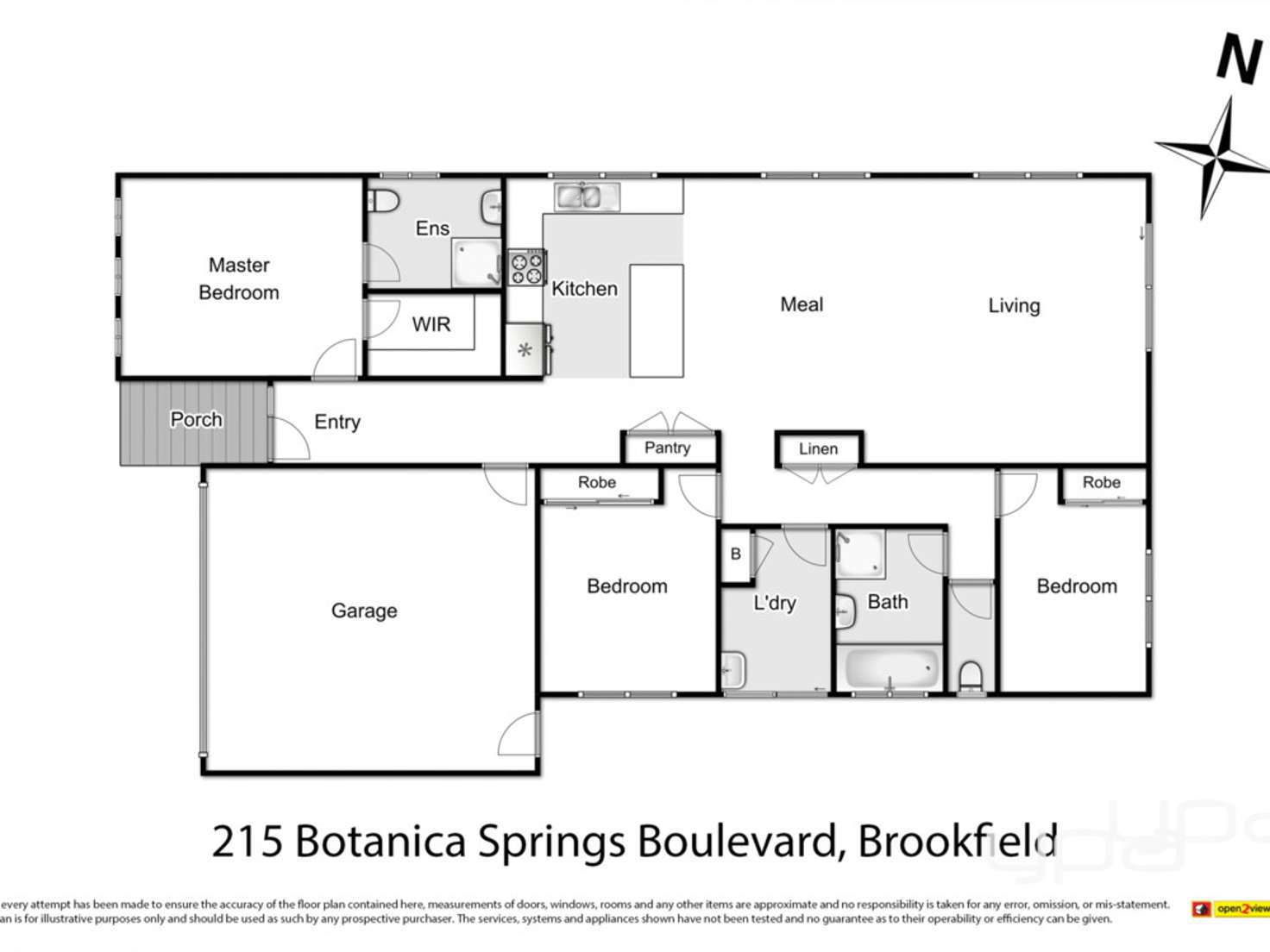 Floorplan of Homely house listing, 215 Botanica Springs Boulevard, Brookfield VIC 3338