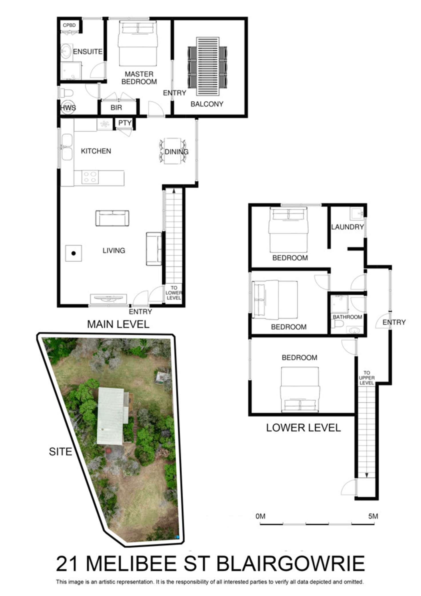 Floorplan of Homely house listing, 21 Melibee Street, Blairgowrie VIC 3942