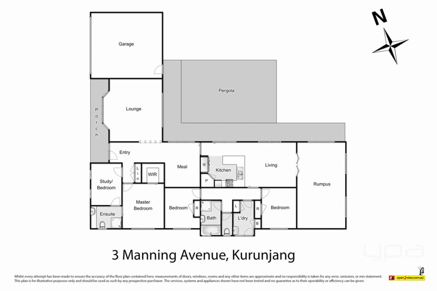 Floorplan of Homely house listing, 3 Manning Avenue, Kurunjang VIC 3337