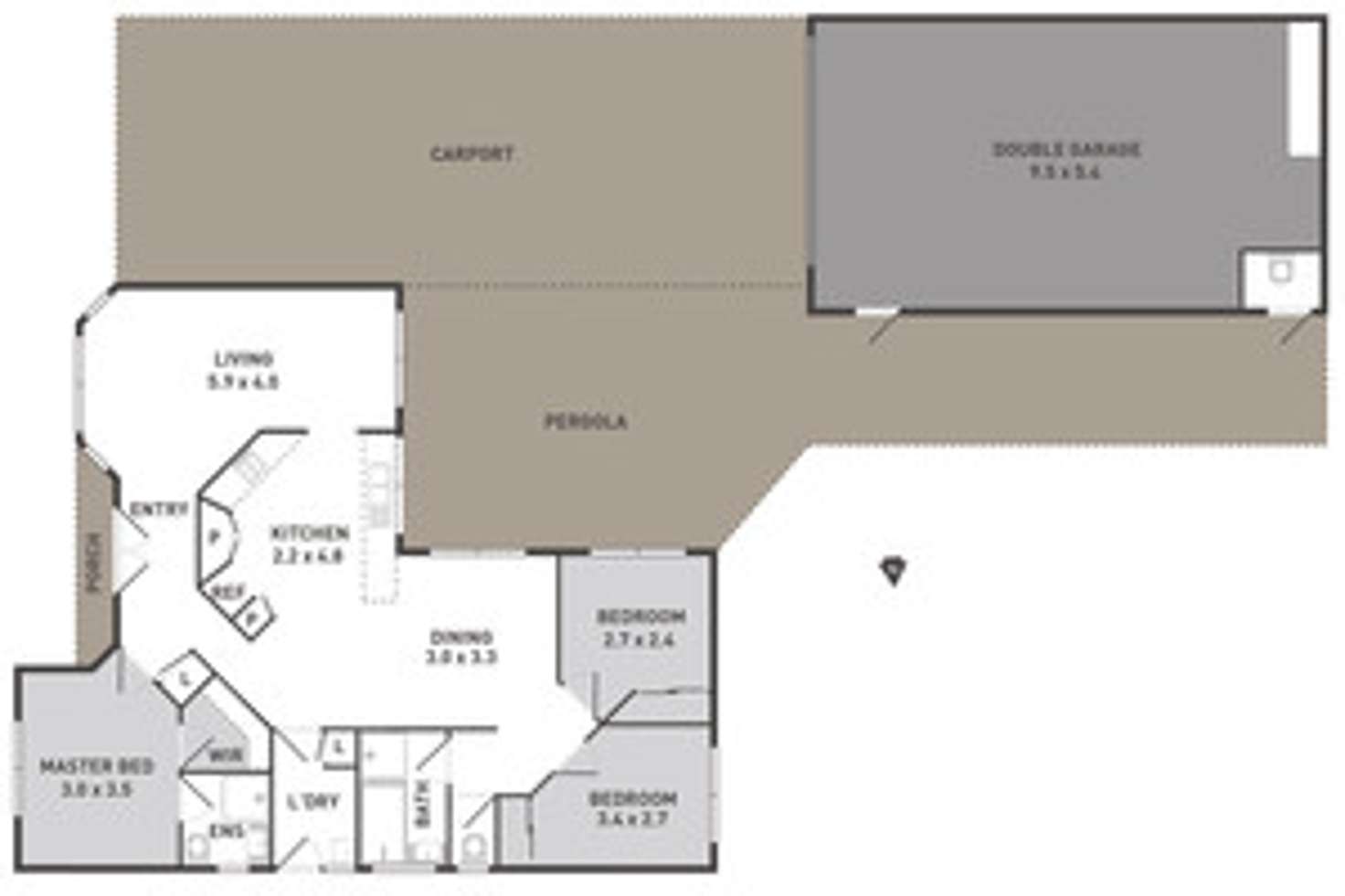 Floorplan of Homely house listing, 6 Sylvia Close, Hillside VIC 3037