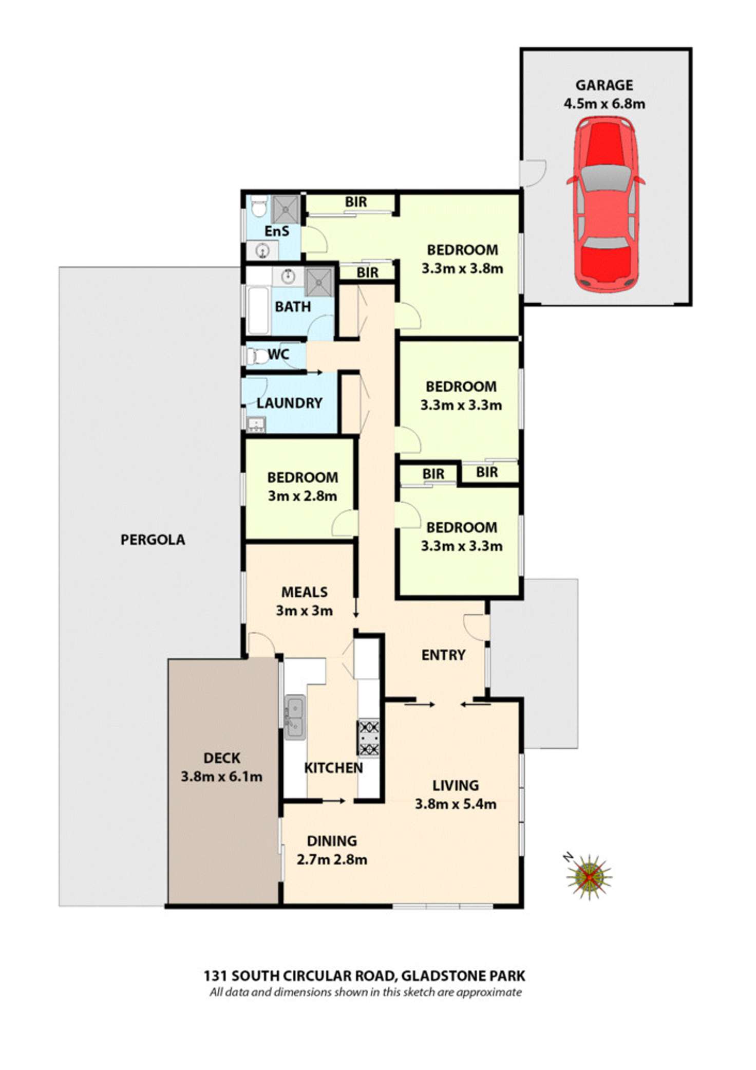 Floorplan of Homely house listing, 131 South Circular Road, Gladstone Park VIC 3043