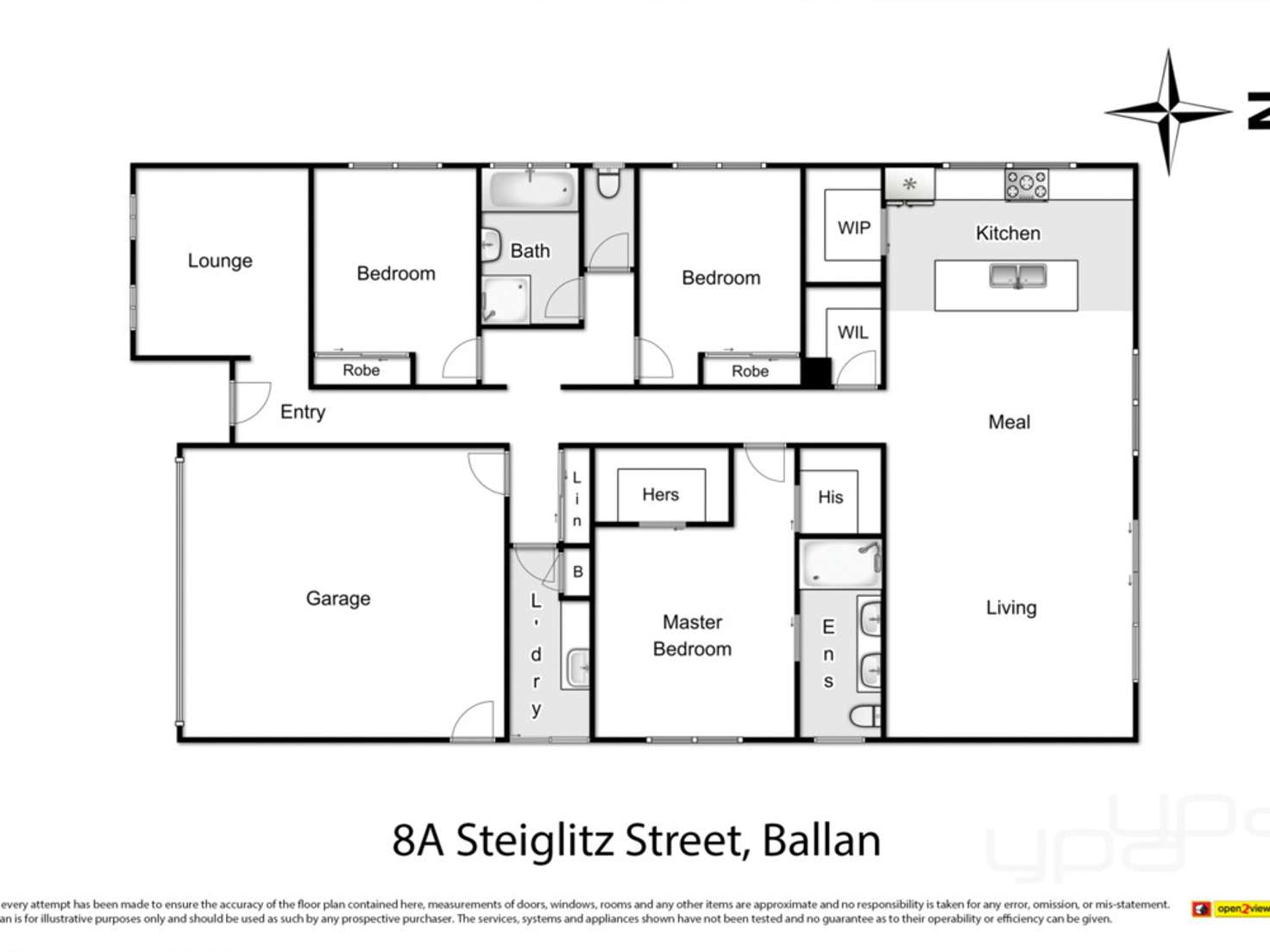 Floorplan of Homely house listing, 8A Steiglitz Street, Ballan VIC 3342
