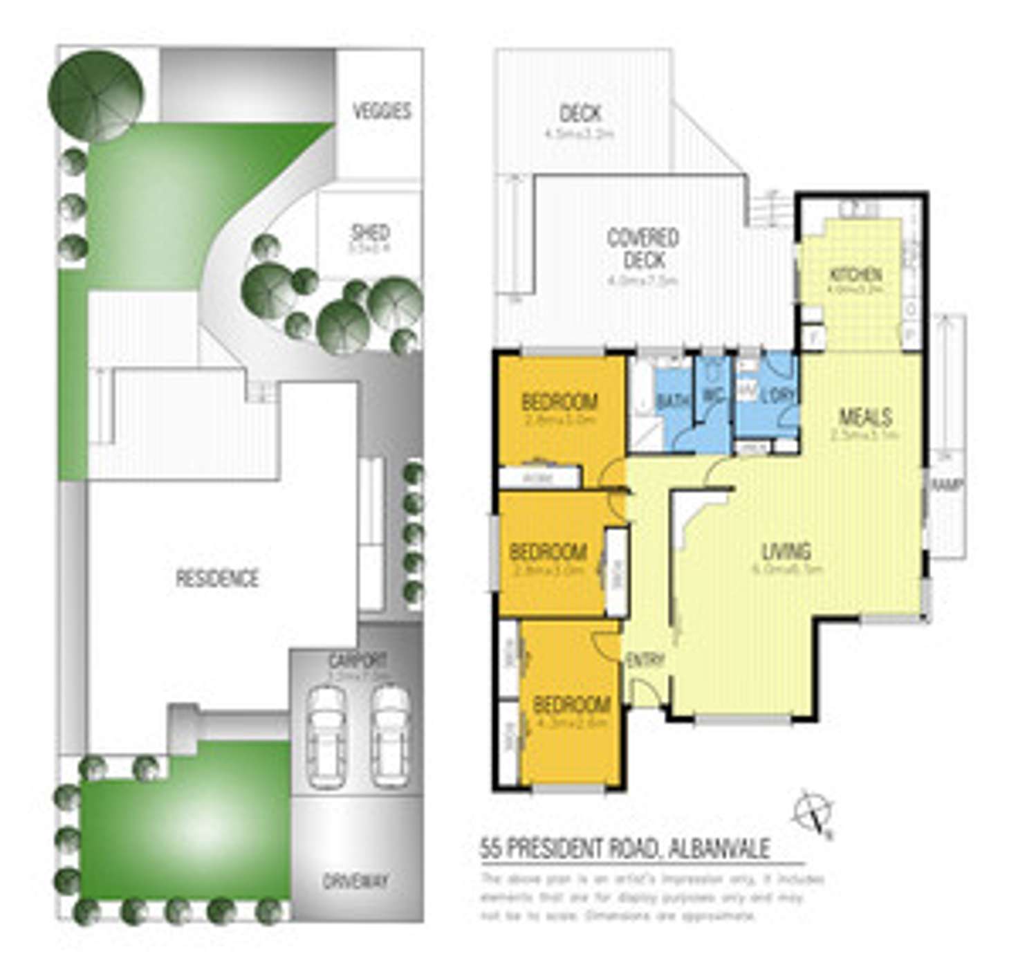 Floorplan of Homely house listing, 55 President Road, Albanvale VIC 3021