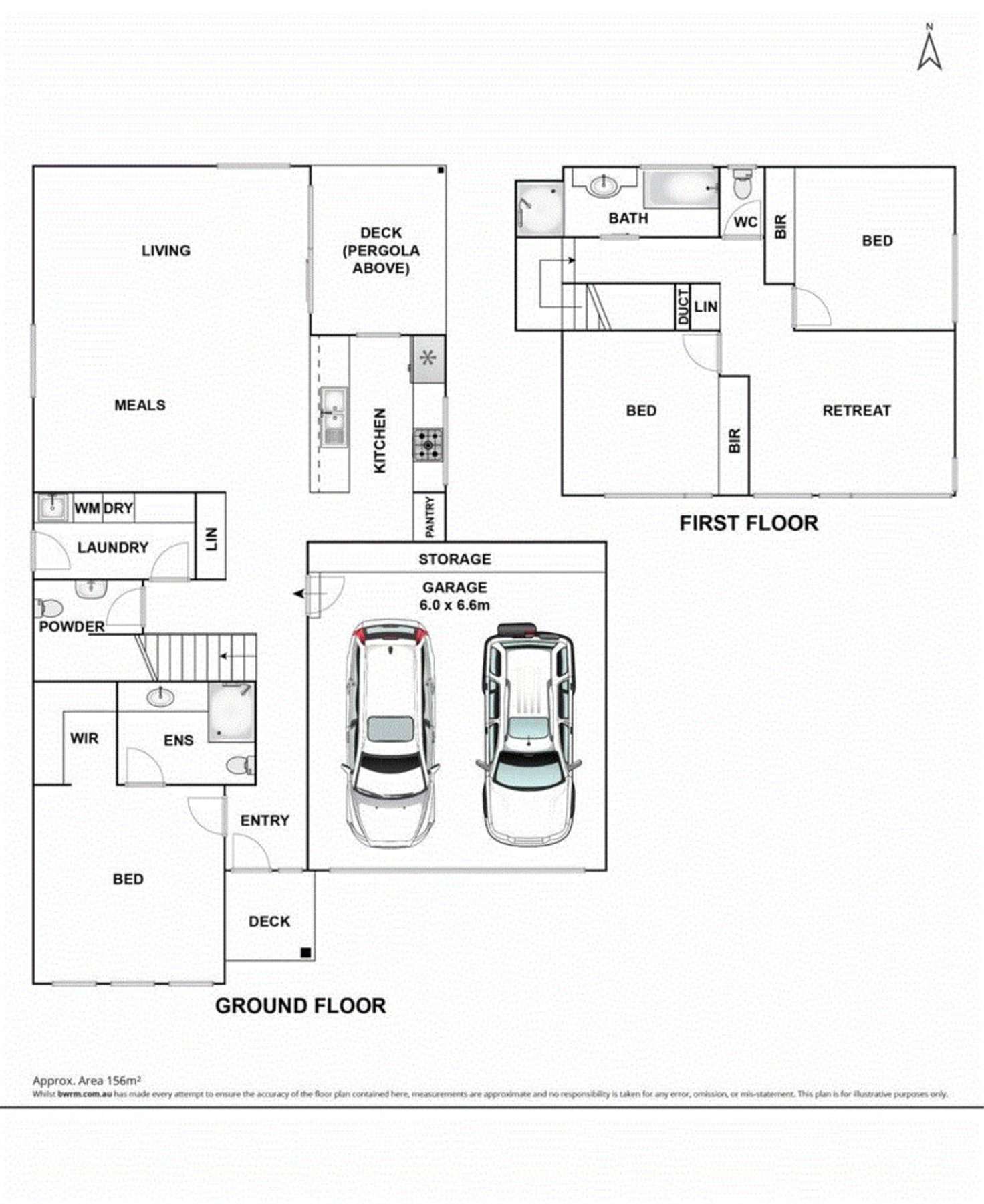 Floorplan of Homely townhouse listing, 2/1 Cowley Street, Mccrae VIC 3938