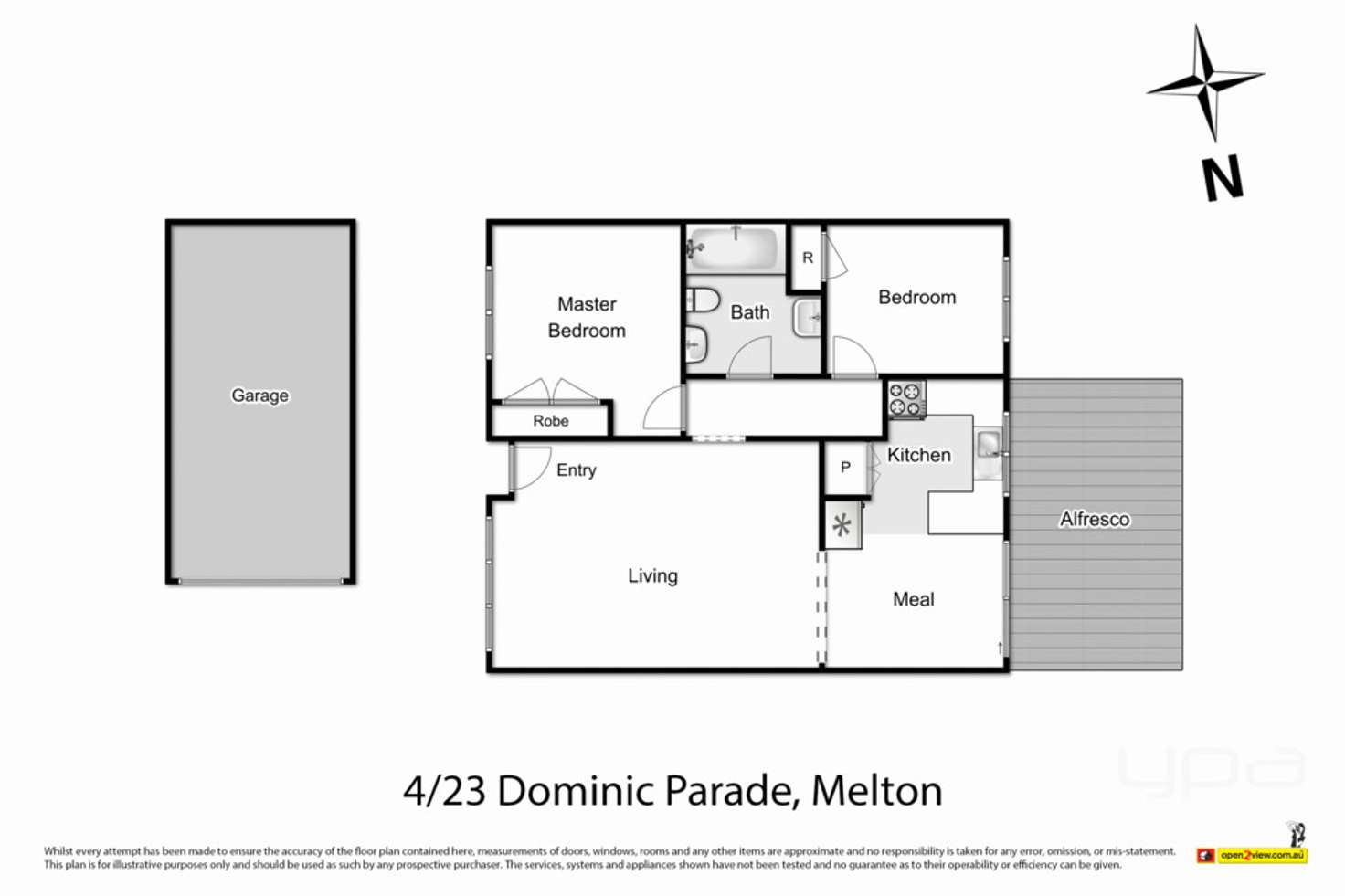 Floorplan of Homely unit listing, 4/23 Dominic Parade, Melton VIC 3337