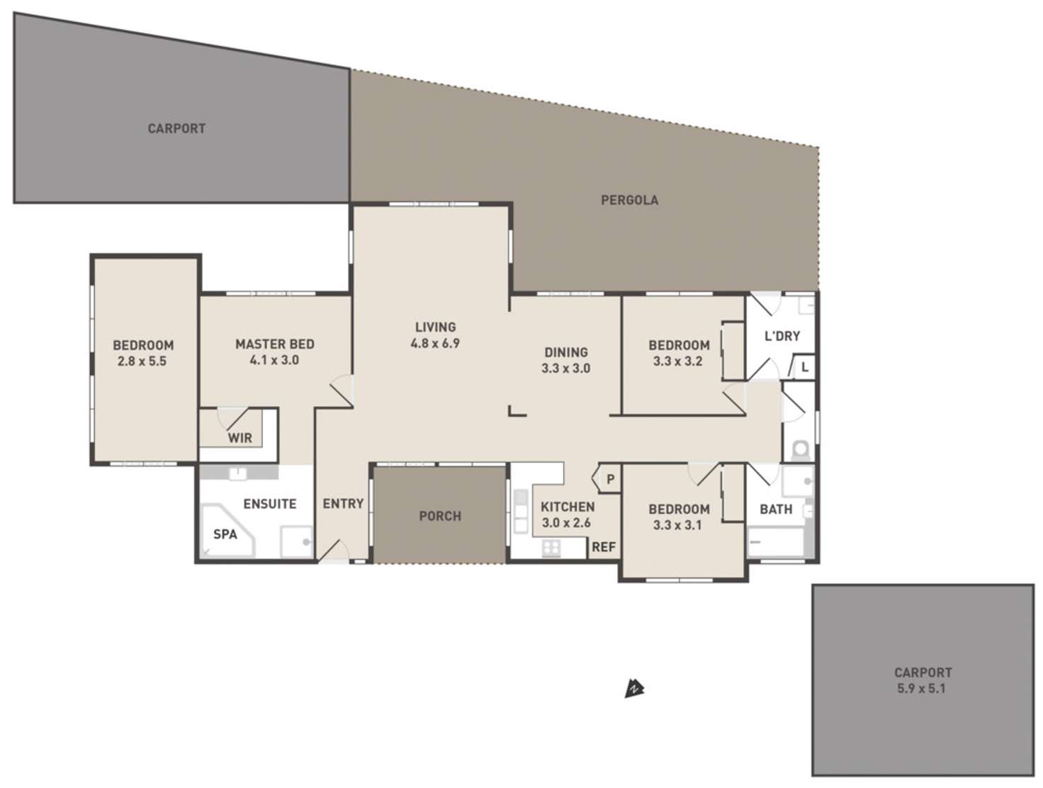 Floorplan of Homely house listing, 1 Milne Court, Delahey VIC 3037