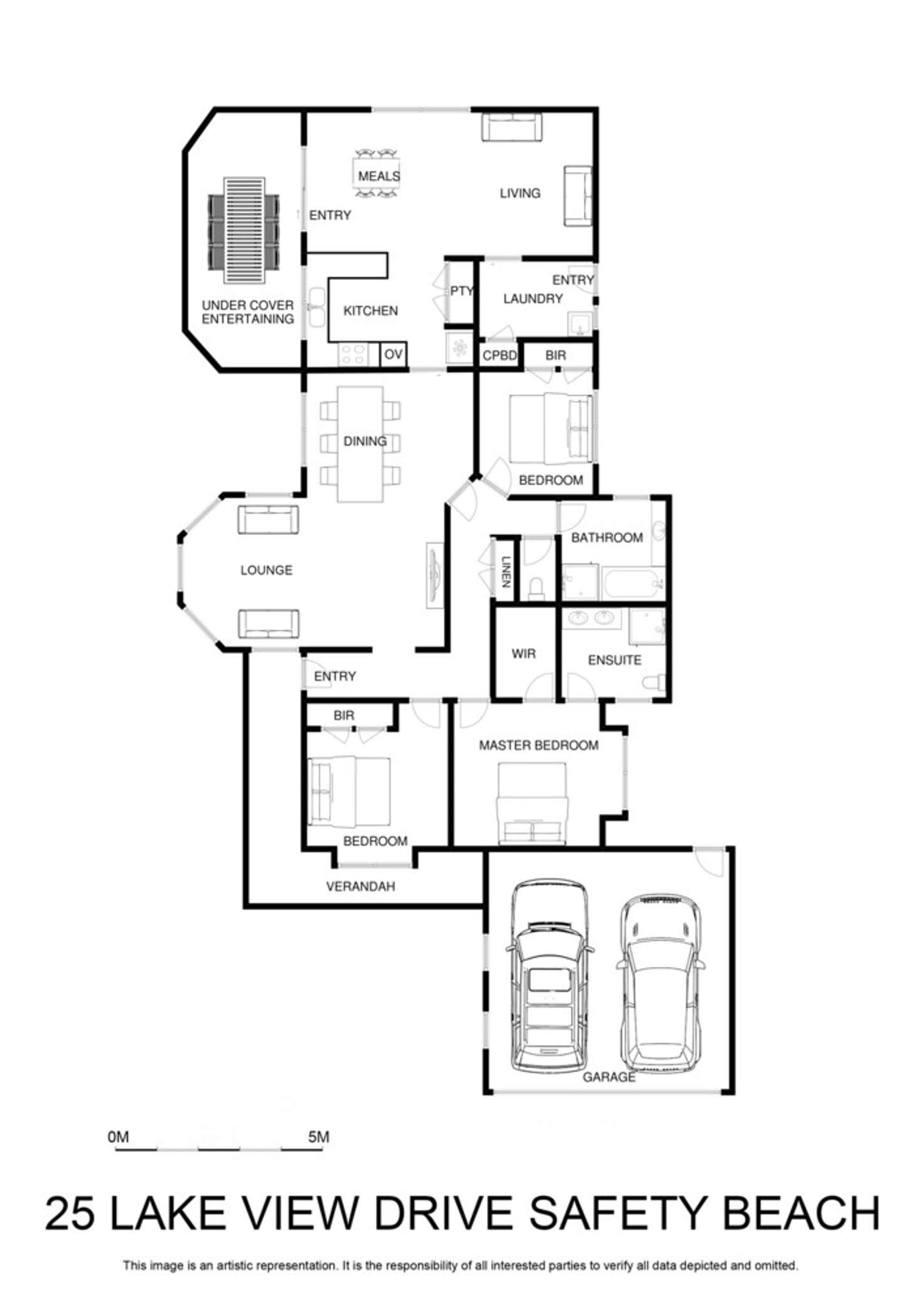 Floorplan of Homely house listing, 25 Lake View Drive, Safety Beach VIC 3936