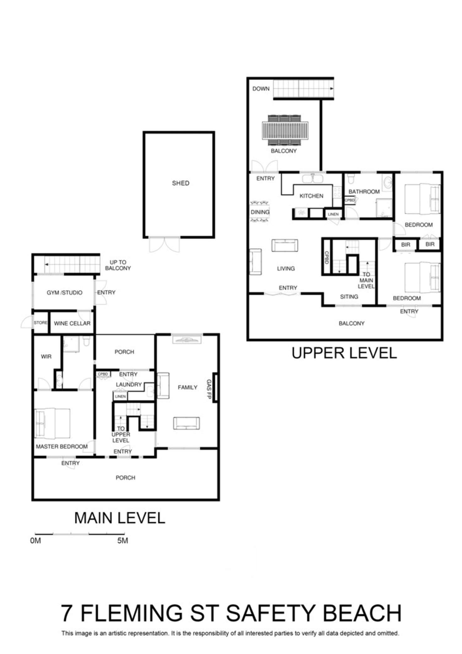 Floorplan of Homely house listing, 7 Fleming Street, Safety Beach VIC 3936