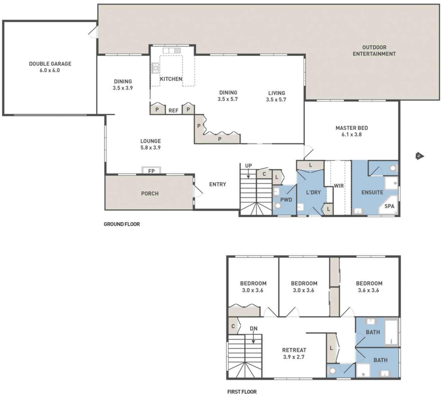 Floorplan of Homely house listing, 20 Santa Monica Drive, Taylors Lakes VIC 3038