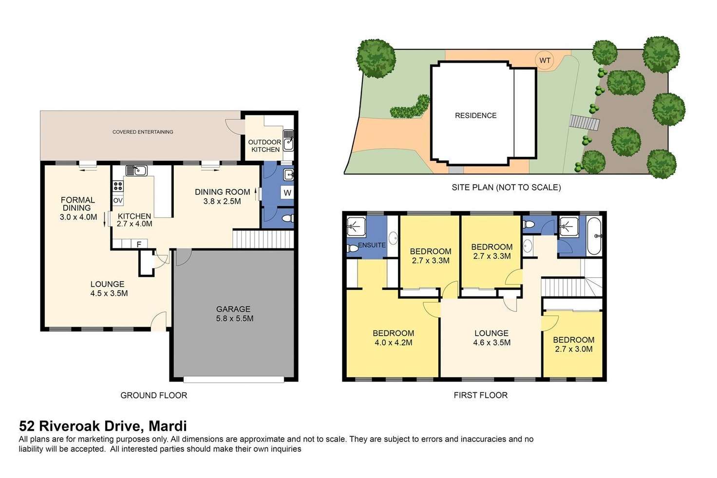 Floorplan of Homely house listing, 52 Riveroak Drive, Mardi NSW 2259