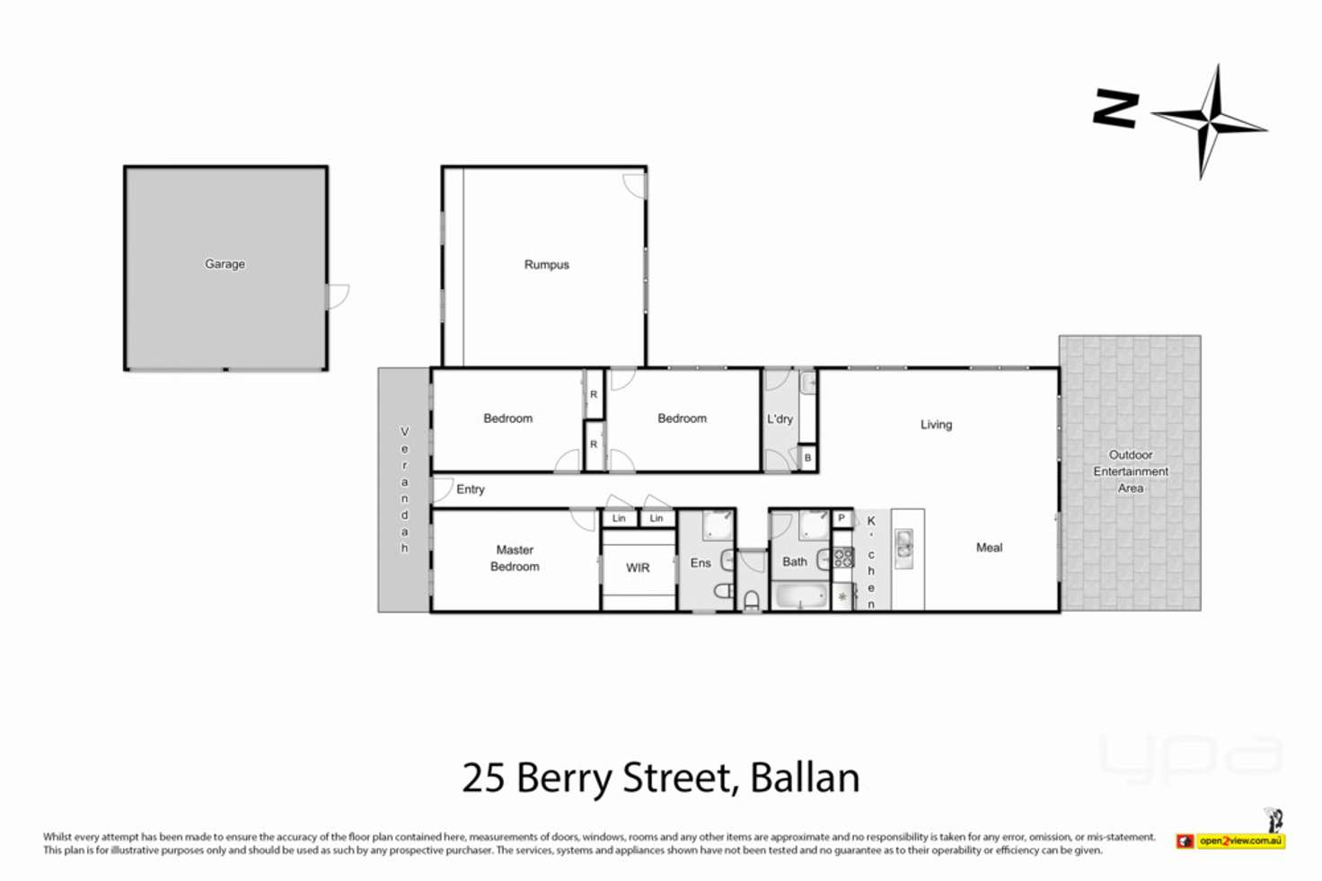 Floorplan of Homely house listing, 25 Berry Street, Ballan VIC 3342