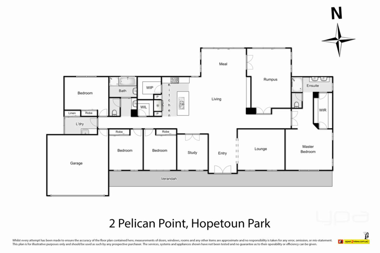 Floorplan of Homely house listing, 2 Pelican Point, Hopetoun Park VIC 3340