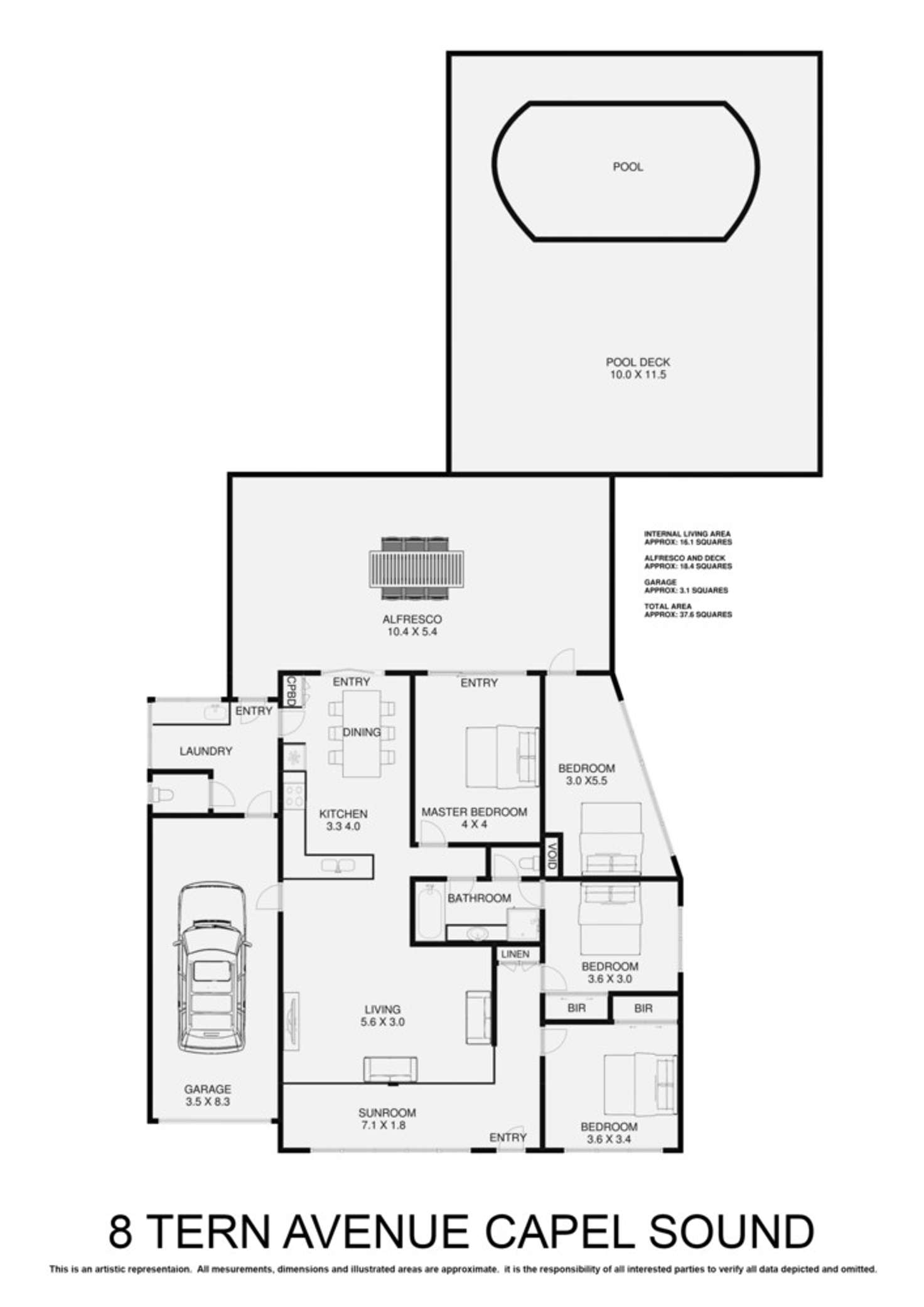 Floorplan of Homely house listing, 8 Tern Avenue, Capel Sound VIC 3940