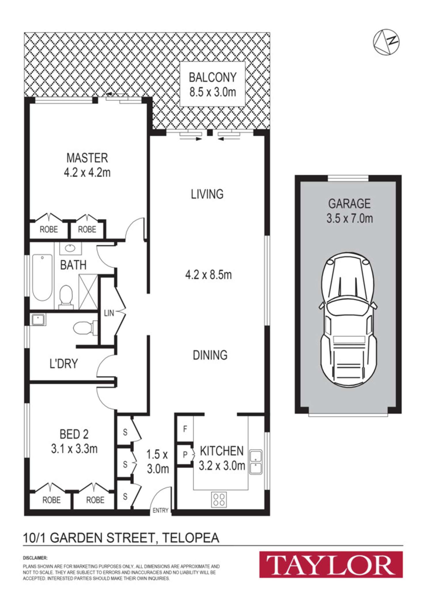 Floorplan of Homely unit listing, 10/1 Garden Street, Telopea NSW 2117