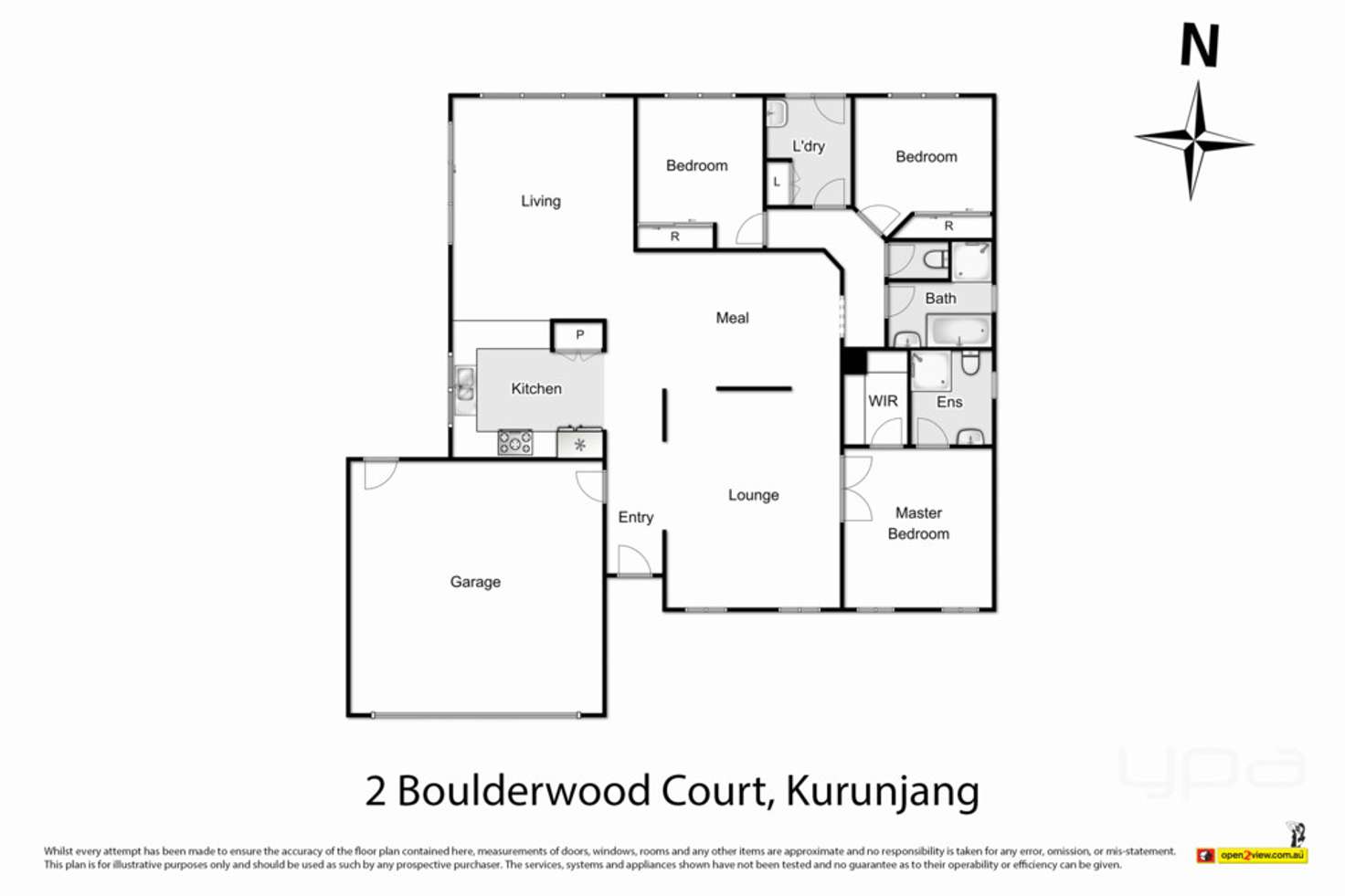 Floorplan of Homely house listing, 2 Boulderwood Court, Kurunjang VIC 3337
