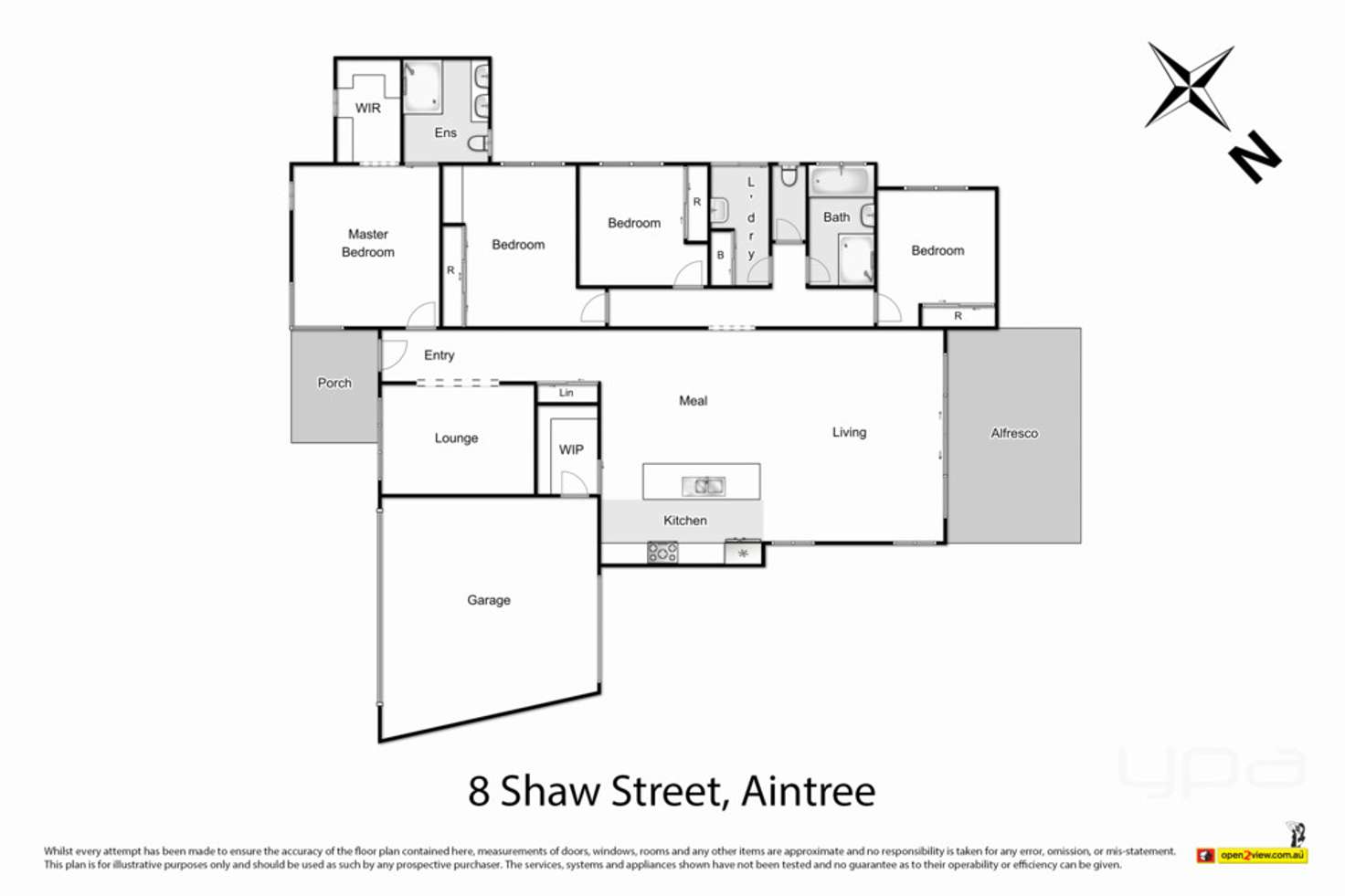 Floorplan of Homely house listing, 8 Shaw Street, Aintree VIC 3336