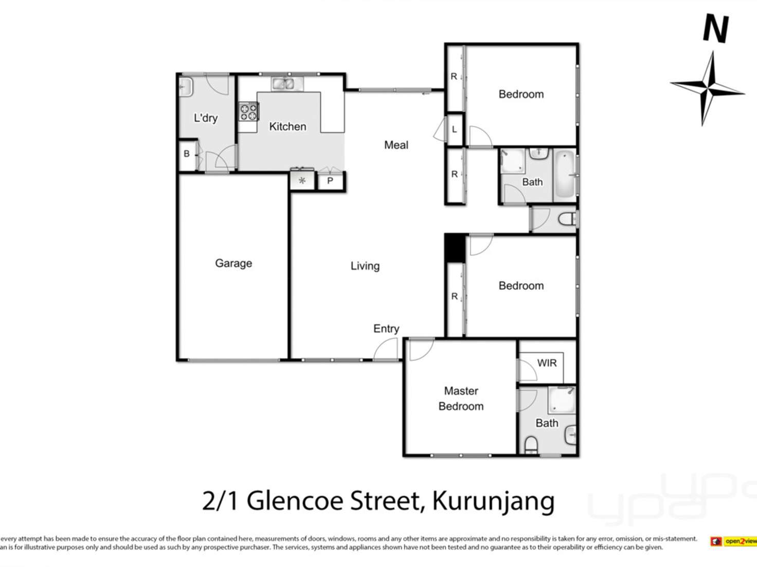 Floorplan of Homely house listing, 2/1 Glencoe Street, Kurunjang VIC 3337