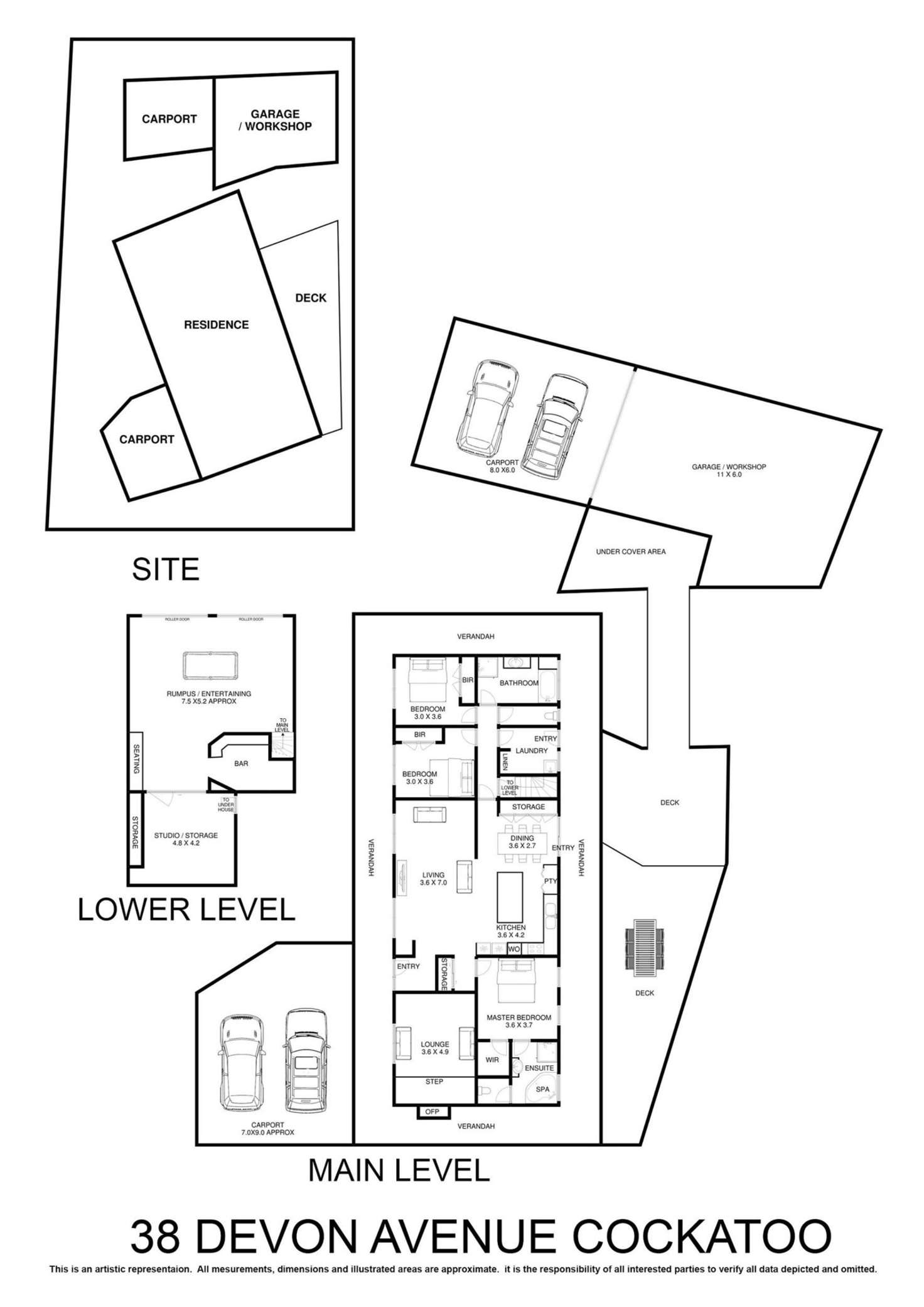 Floorplan of Homely house listing, 38 Devon Avenue, Cockatoo VIC 3781