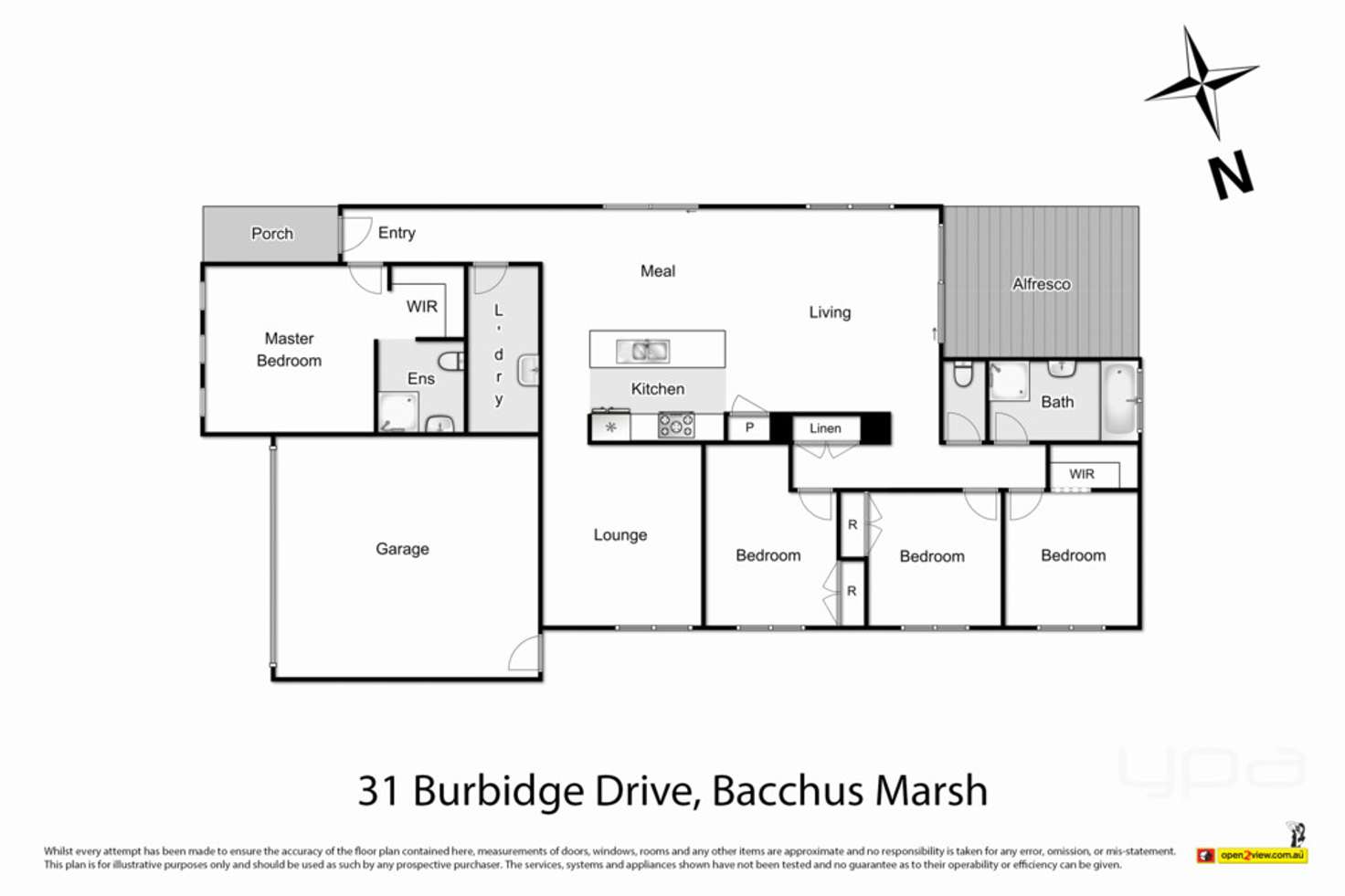 Floorplan of Homely house listing, 31 Burbidge Drive, Bacchus Marsh VIC 3340