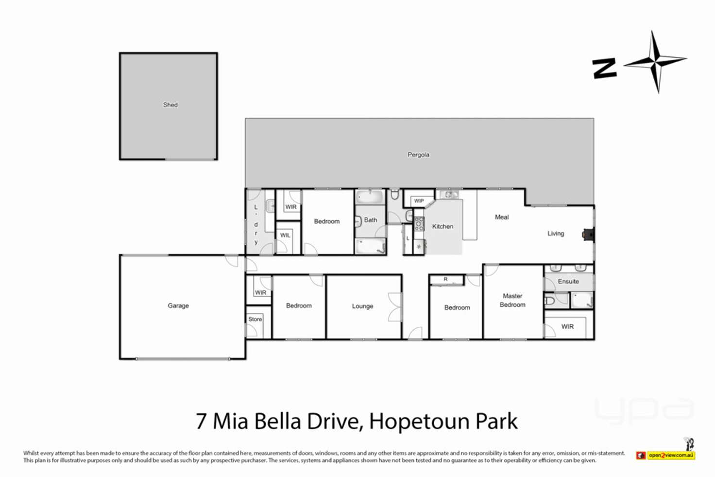 Floorplan of Homely house listing, 7 Mia Bella Drive, Hopetoun Park VIC 3340