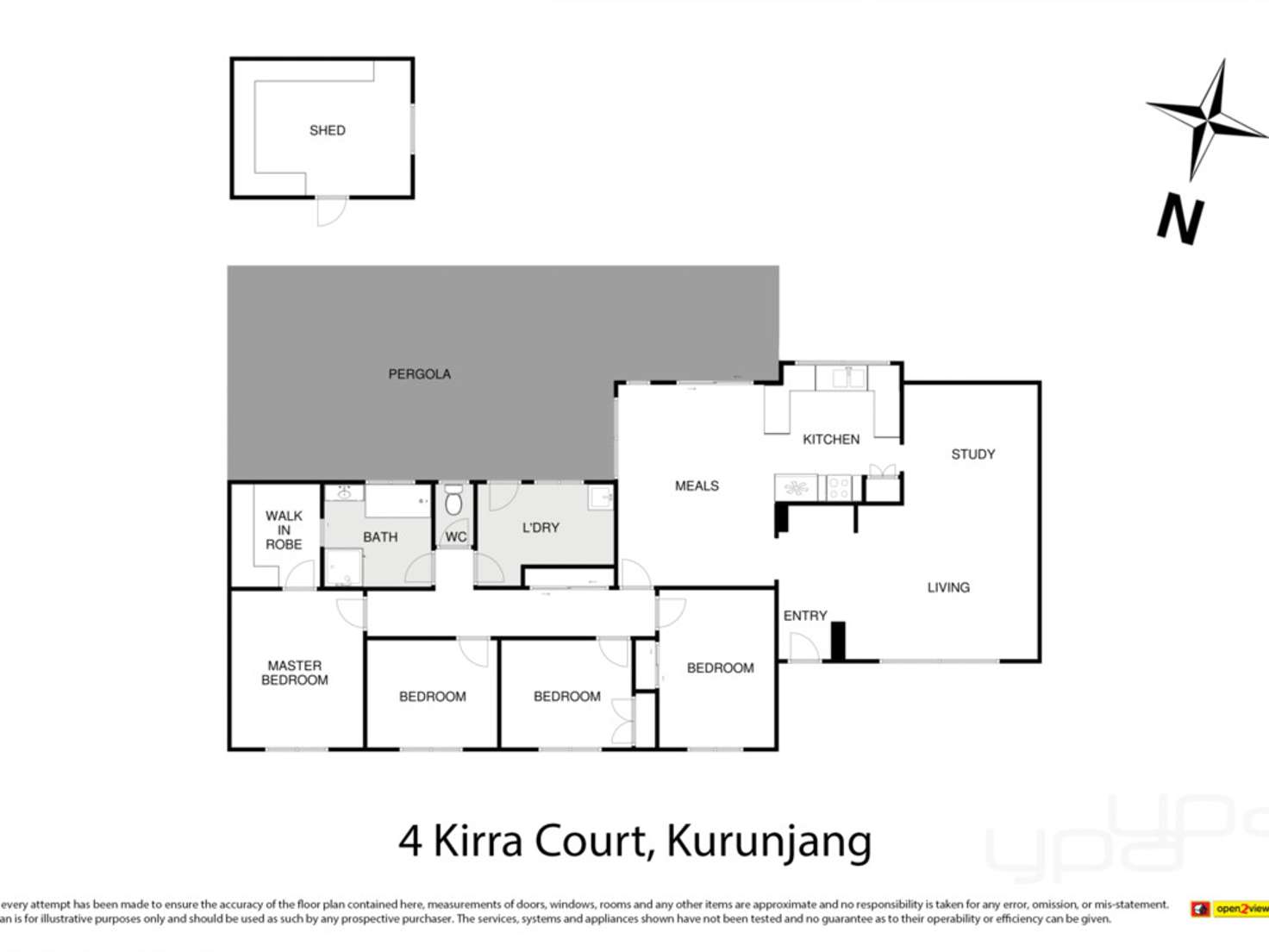 Floorplan of Homely house listing, 4 Kirra Court, Kurunjang VIC 3337