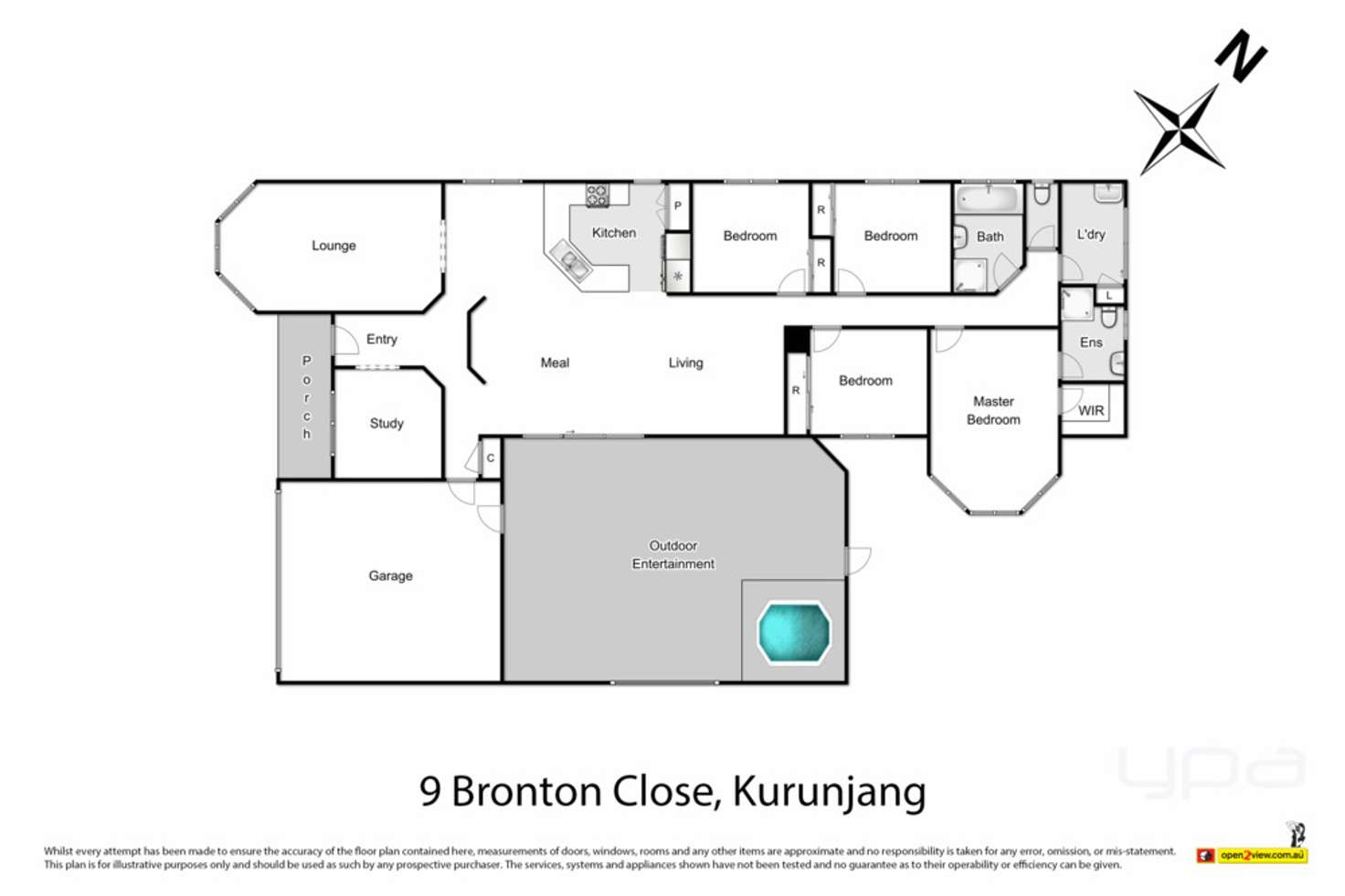 Floorplan of Homely house listing, 9 Bronton Close, Kurunjang VIC 3337