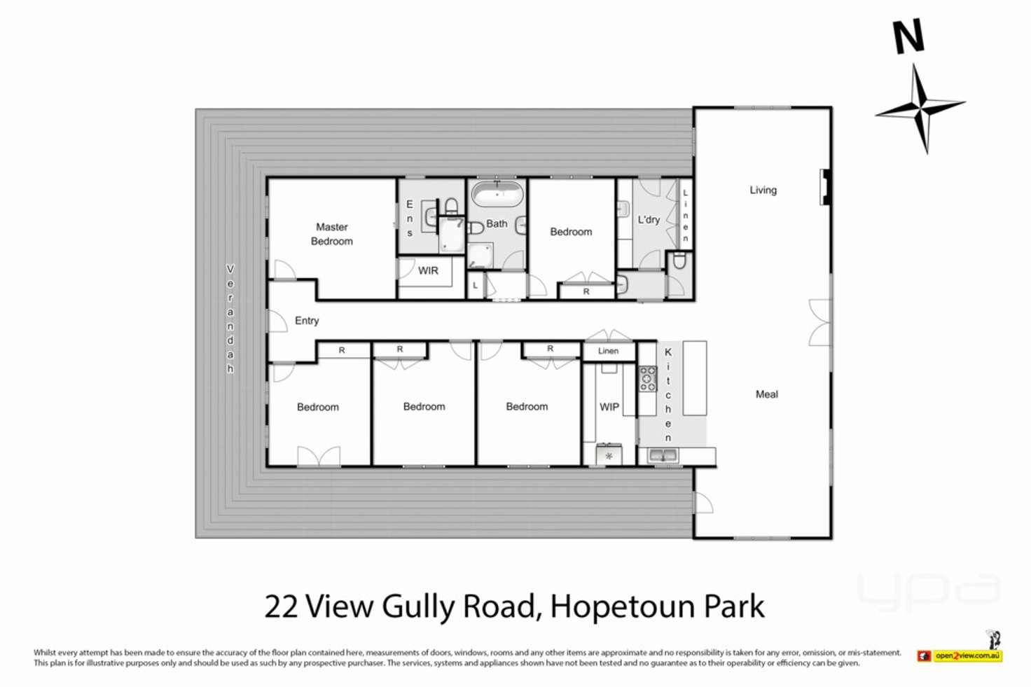 Floorplan of Homely house listing, 22 View Gully Road, Hopetoun Park VIC 3340