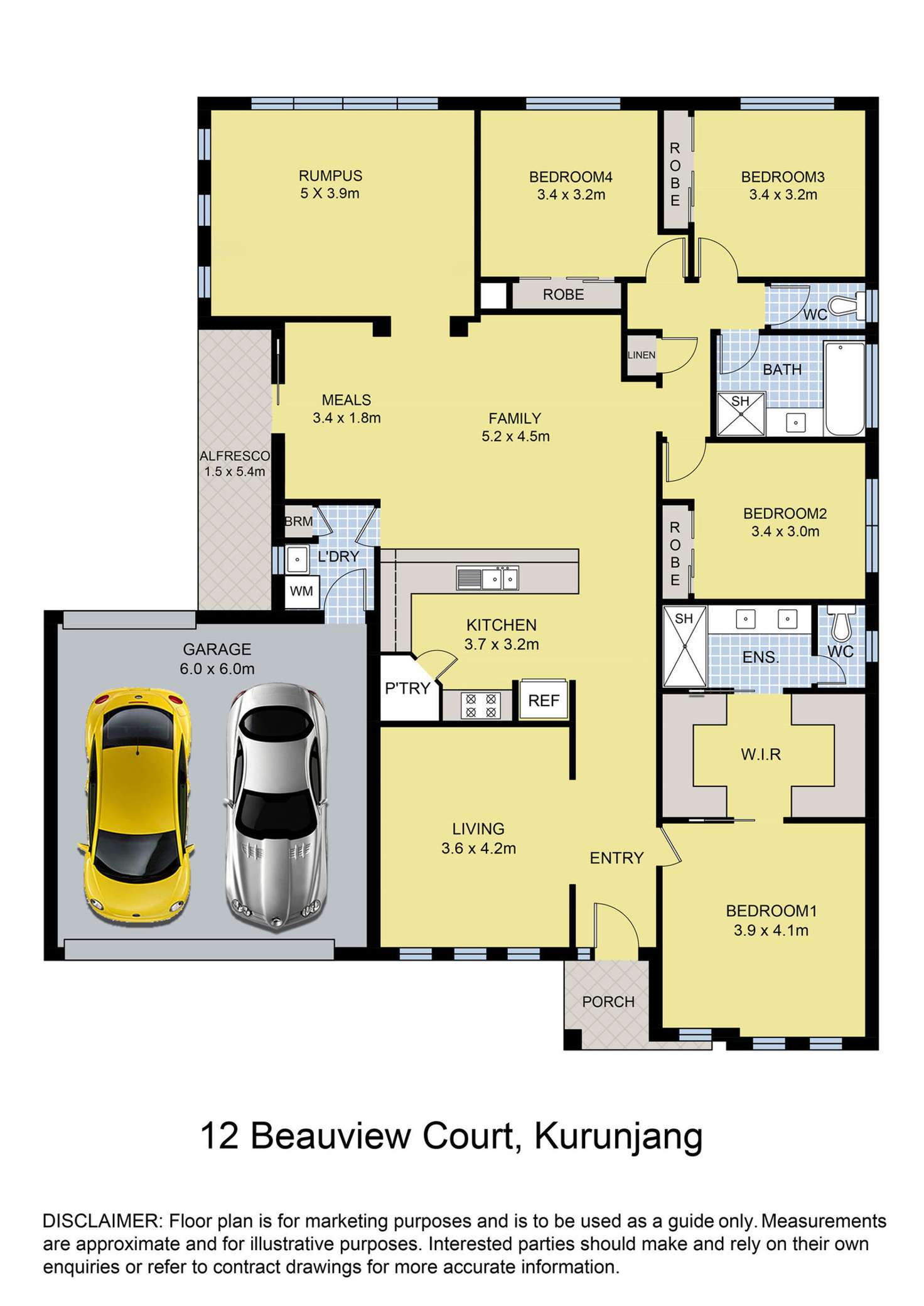 Floorplan of Homely house listing, 12 Beauview Court, Kurunjang VIC 3337