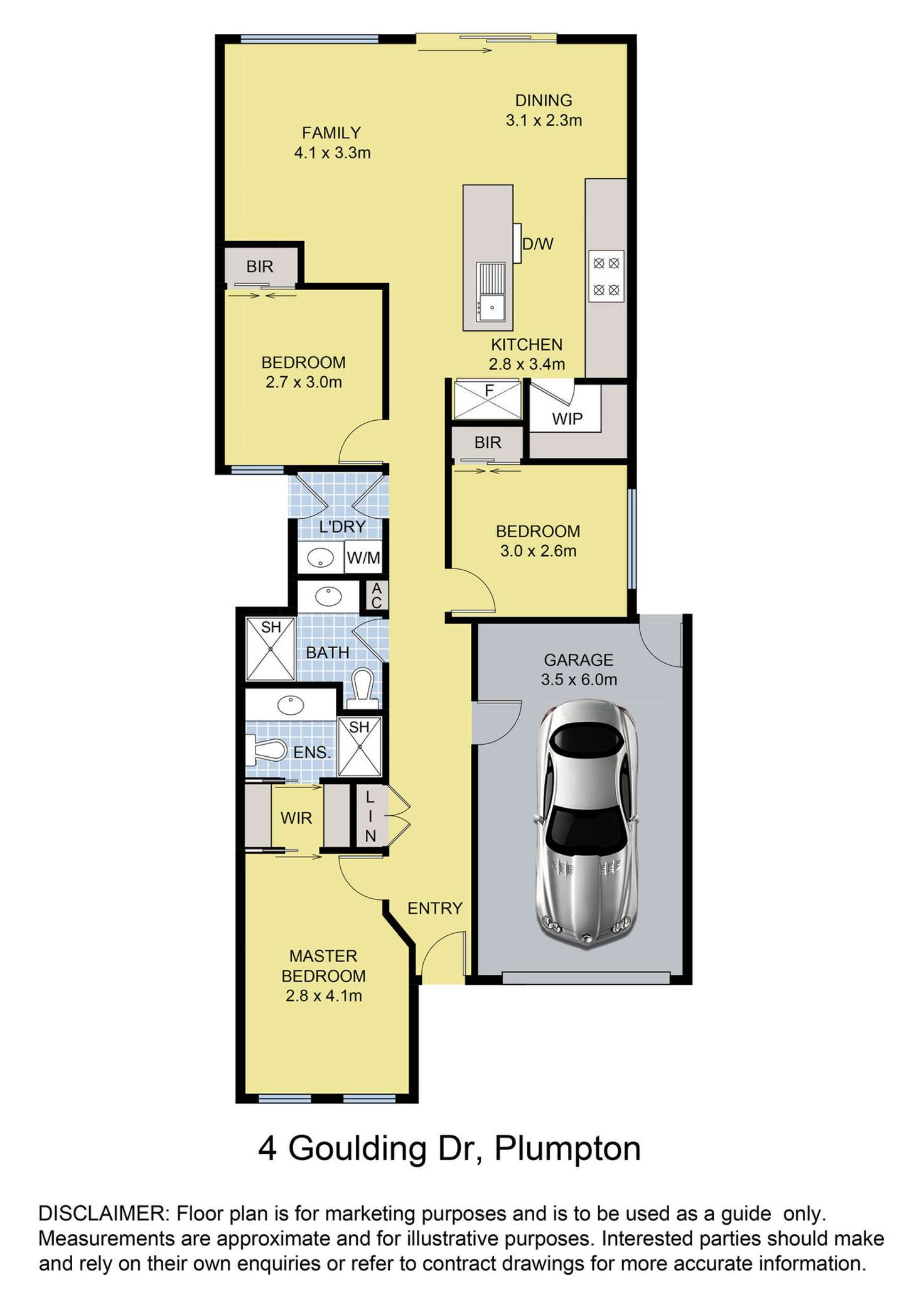 Floorplan of Homely house listing, 4 Goulding Drive, Fraser Rise VIC 3336