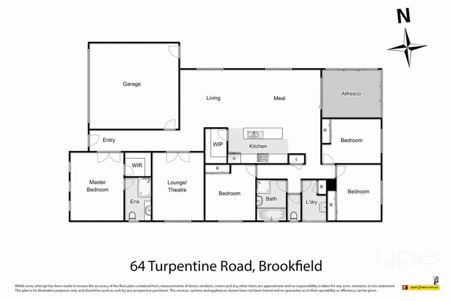 Floorplan of Homely house listing, 64 Turpentine Road, Brookfield VIC 3338