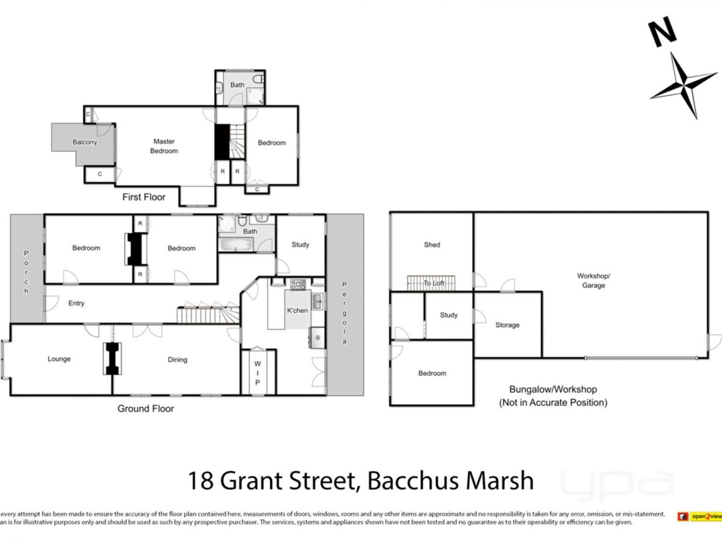 Floorplan of Homely house listing, 18 Grant Street, Bacchus Marsh VIC 3340