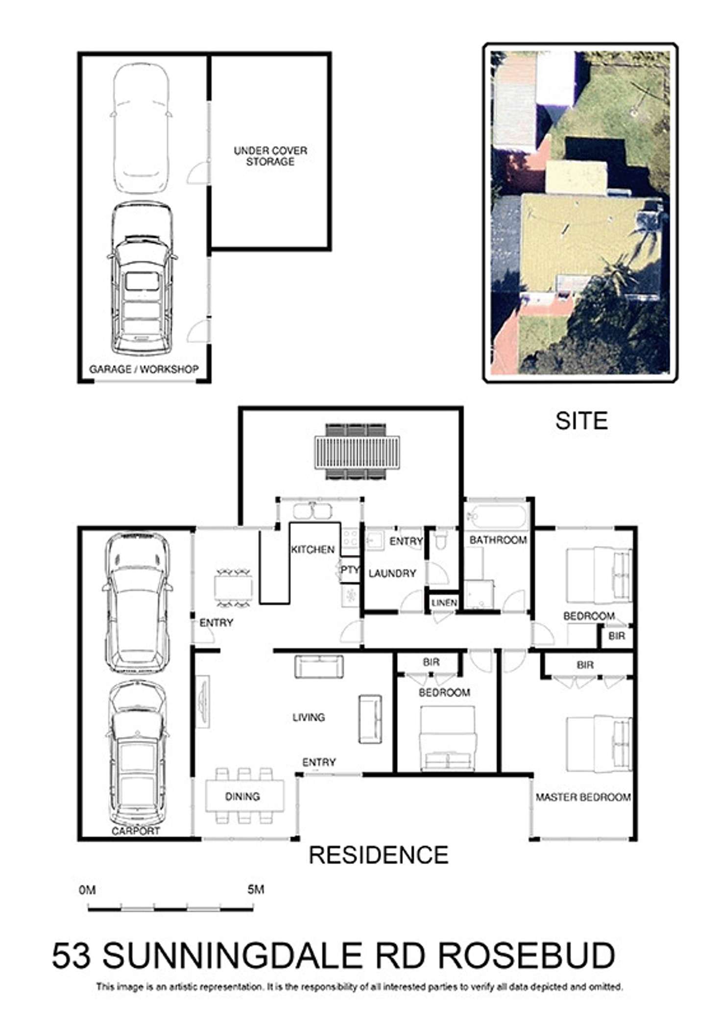 Floorplan of Homely house listing, 53 Sunningdale Road, Rosebud VIC 3939