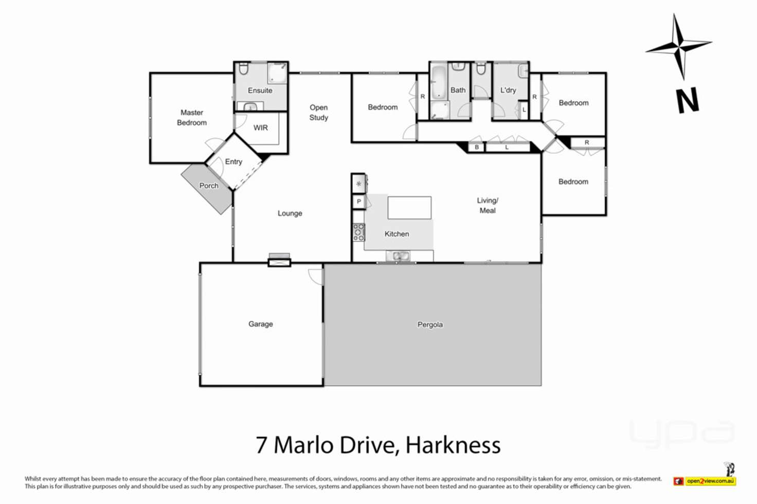 Floorplan of Homely house listing, 7 Marlo Drive, Harkness VIC 3337