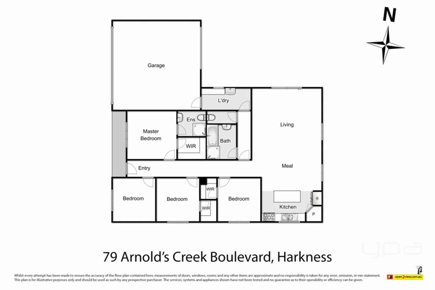 Floorplan of Homely house listing, 79 Arnolds Creek Boulevard, Harkness VIC 3337