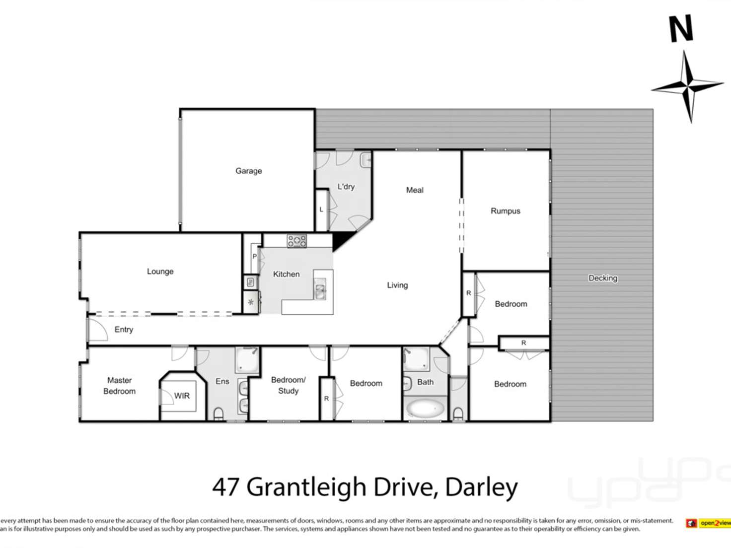 Floorplan of Homely house listing, 47 Grantleigh Drive, Darley VIC 3340
