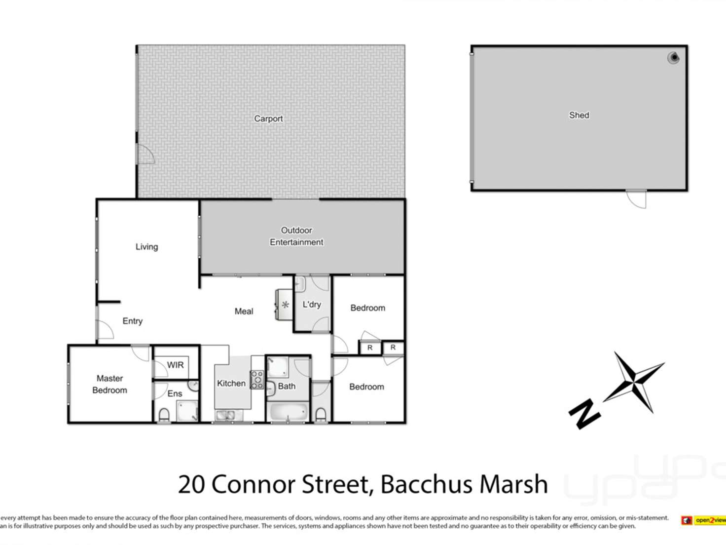 Floorplan of Homely house listing, 20 Connor Street, Bacchus Marsh VIC 3340