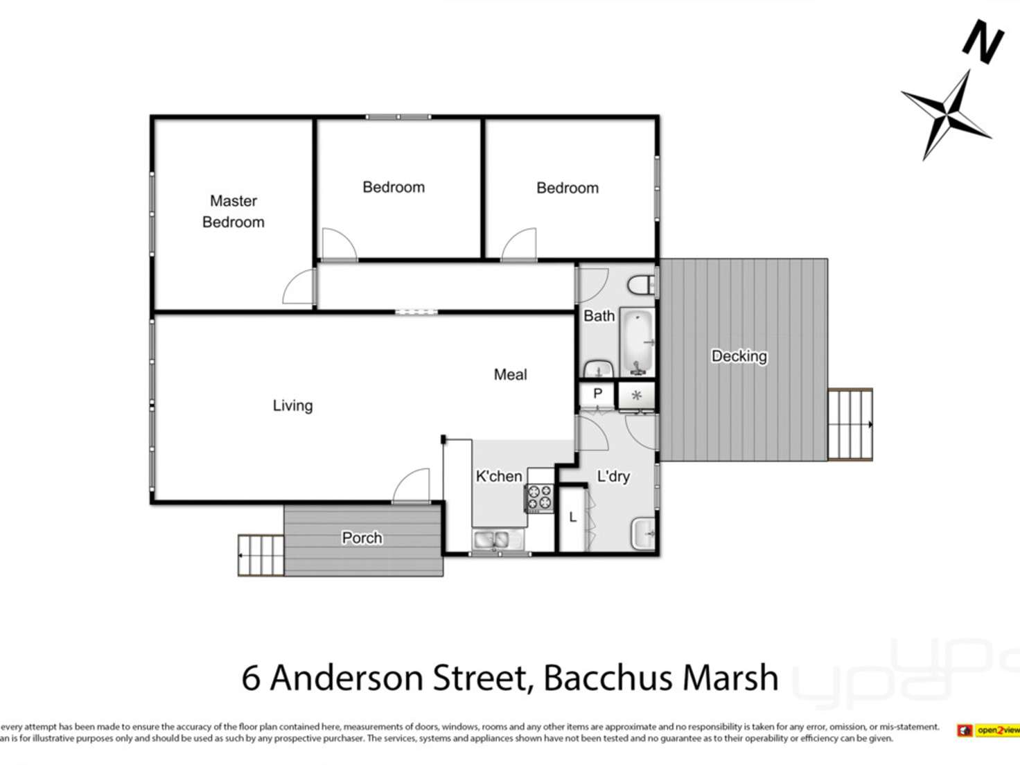 Floorplan of Homely house listing, 6 Anderson Street, Bacchus Marsh VIC 3340