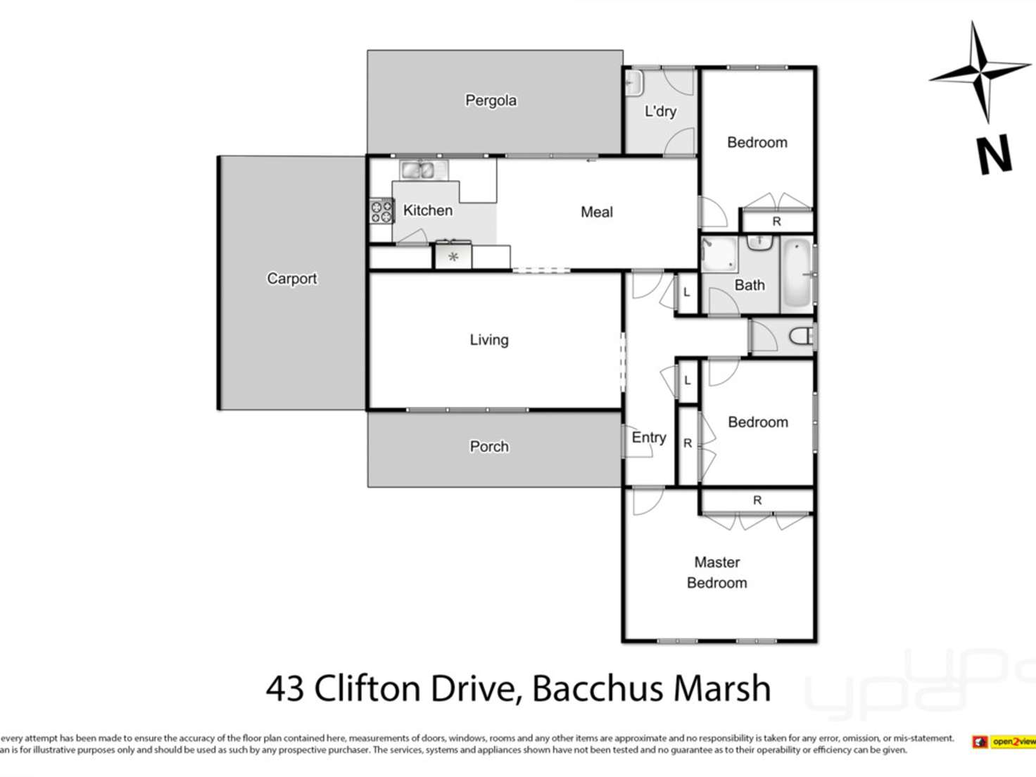 Floorplan of Homely house listing, 43 Clifton Drive, Bacchus Marsh VIC 3340