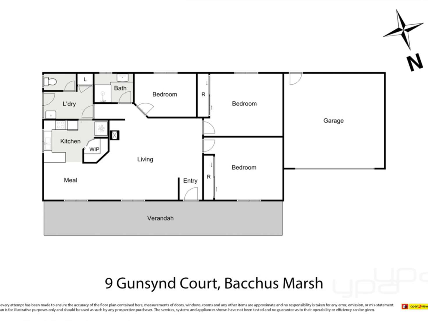 Floorplan of Homely house listing, 9 Gunsynd Court, Bacchus Marsh VIC 3340