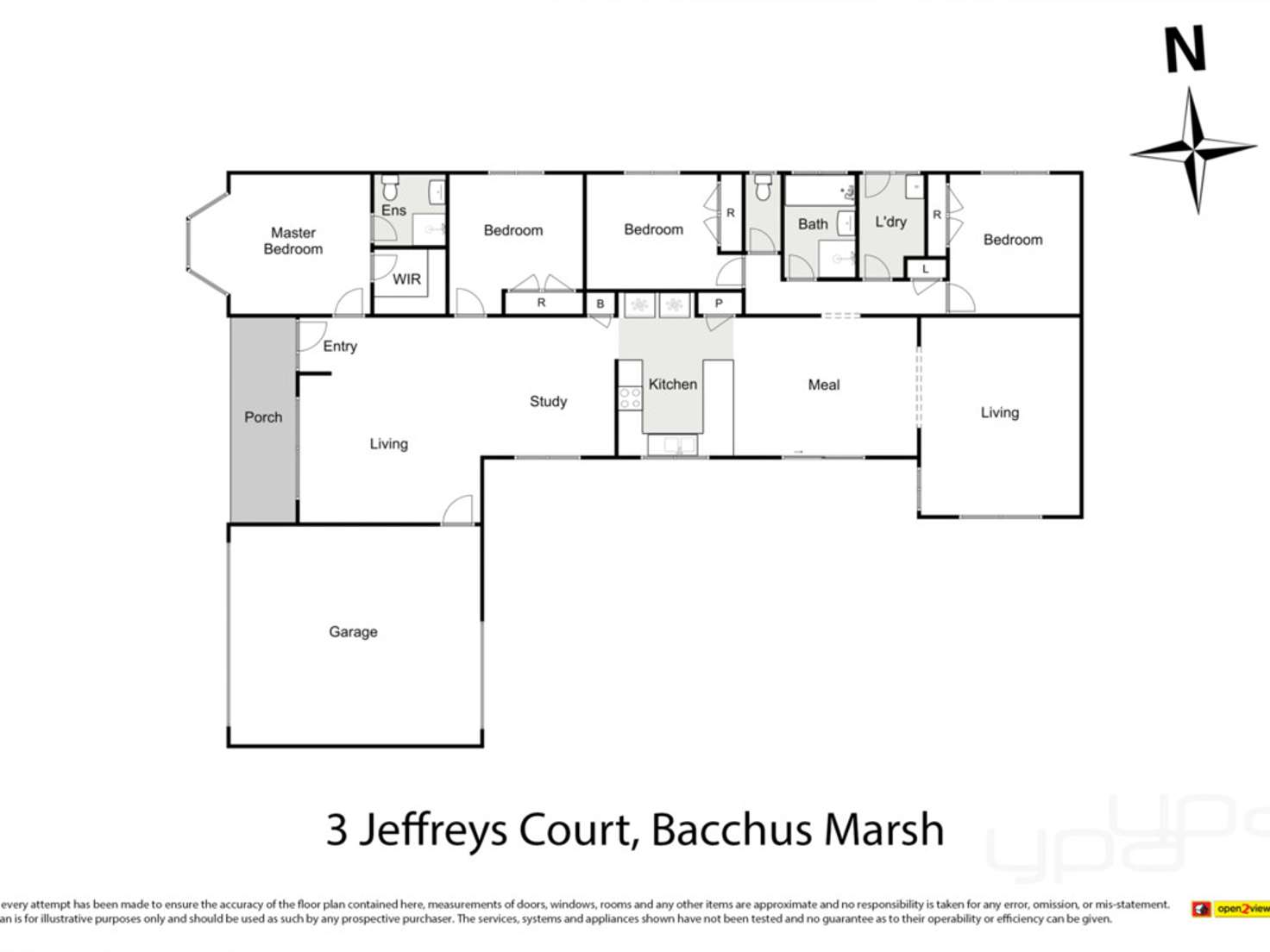 Floorplan of Homely house listing, 3 Jeffrey's Court, Bacchus Marsh VIC 3340