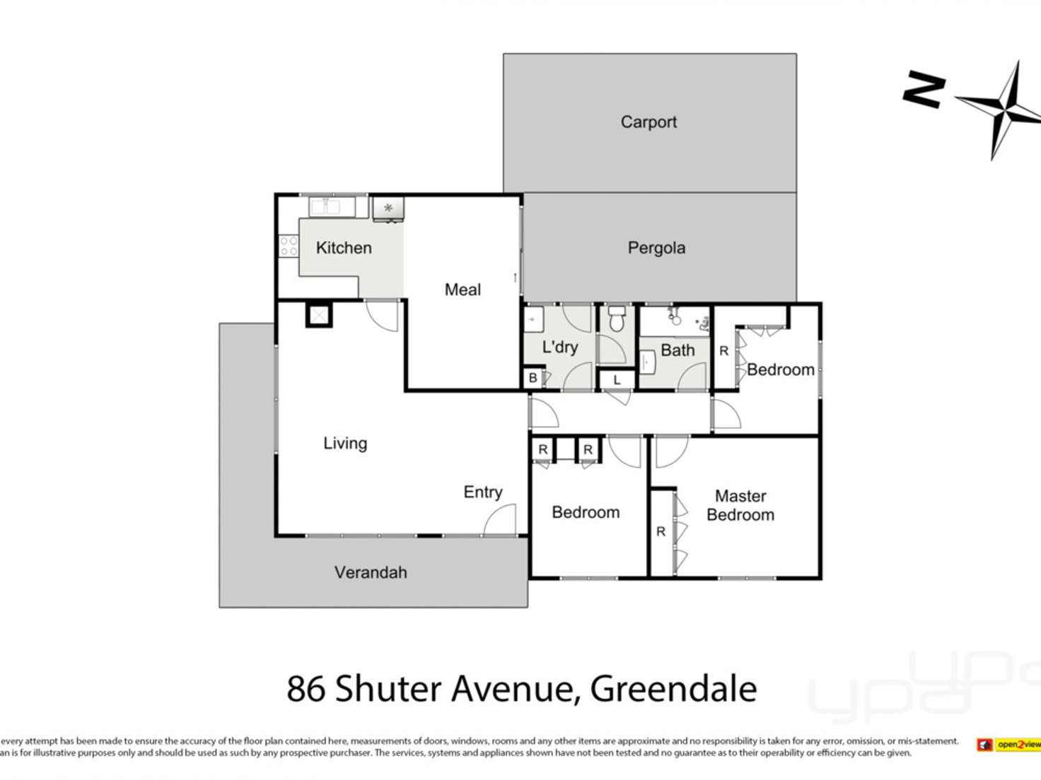 Floorplan of Homely house listing, 86 Shuter Avenue, Greendale VIC 3341