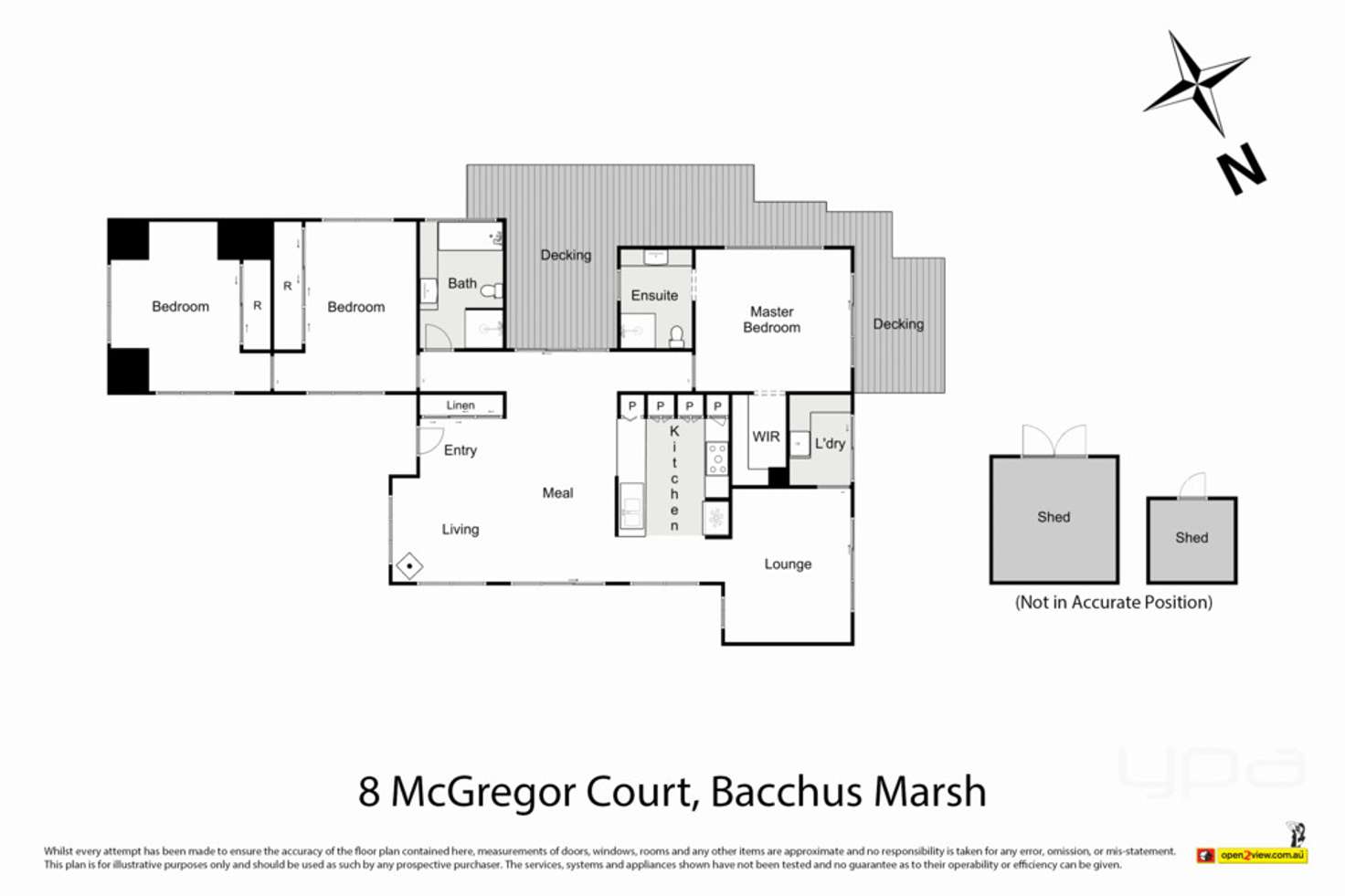 Floorplan of Homely house listing, 8 McGregor Court, Bacchus Marsh VIC 3340