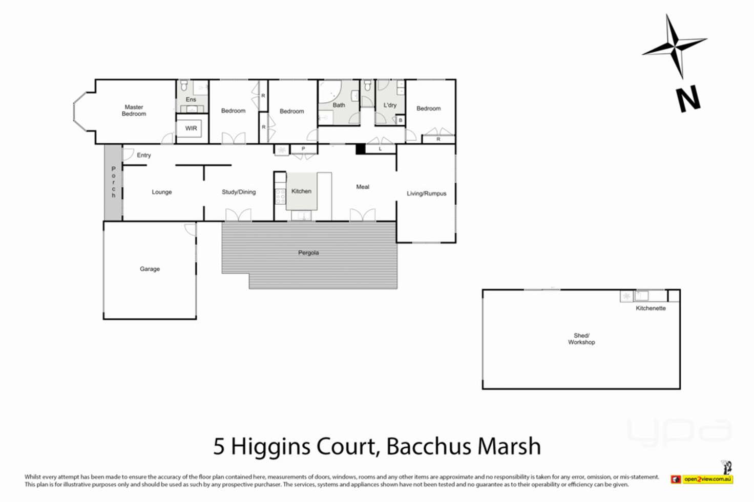 Floorplan of Homely house listing, 5 Higgins Court, Bacchus Marsh VIC 3340