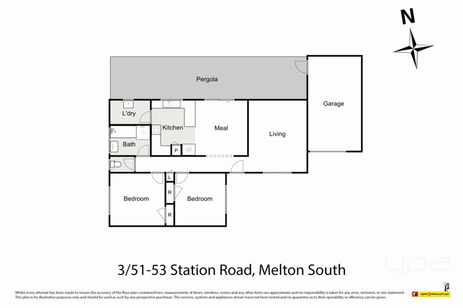 Floorplan of Homely unit listing, 3/51-53 Station Road, Melton South VIC 3338