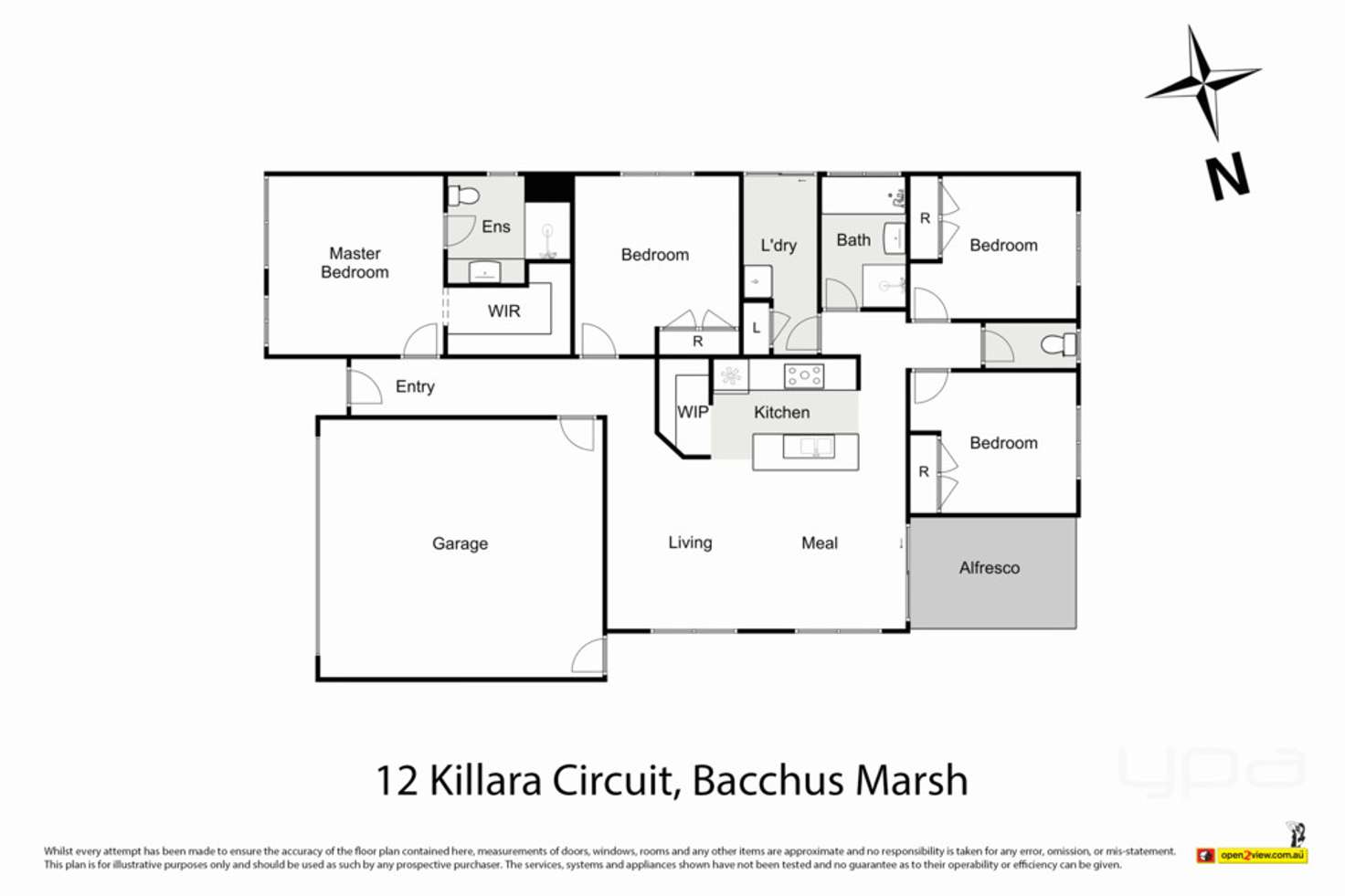 Floorplan of Homely house listing, 12 Killara Circuit, Bacchus Marsh VIC 3340