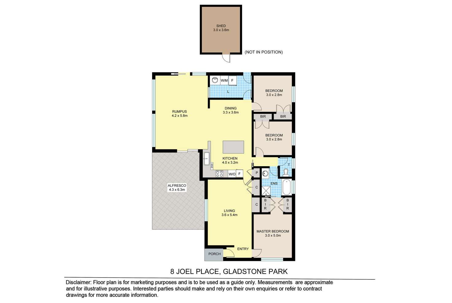 Floorplan of Homely house listing, 8 Joel Place, Gladstone Park VIC 3043